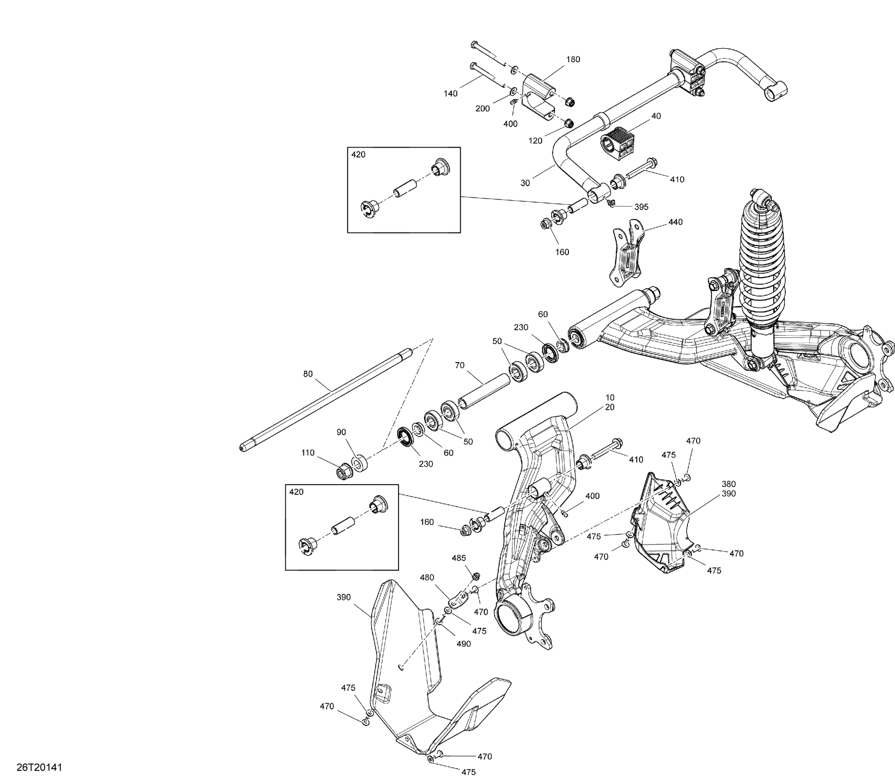 Схема узла: Rear Suspension