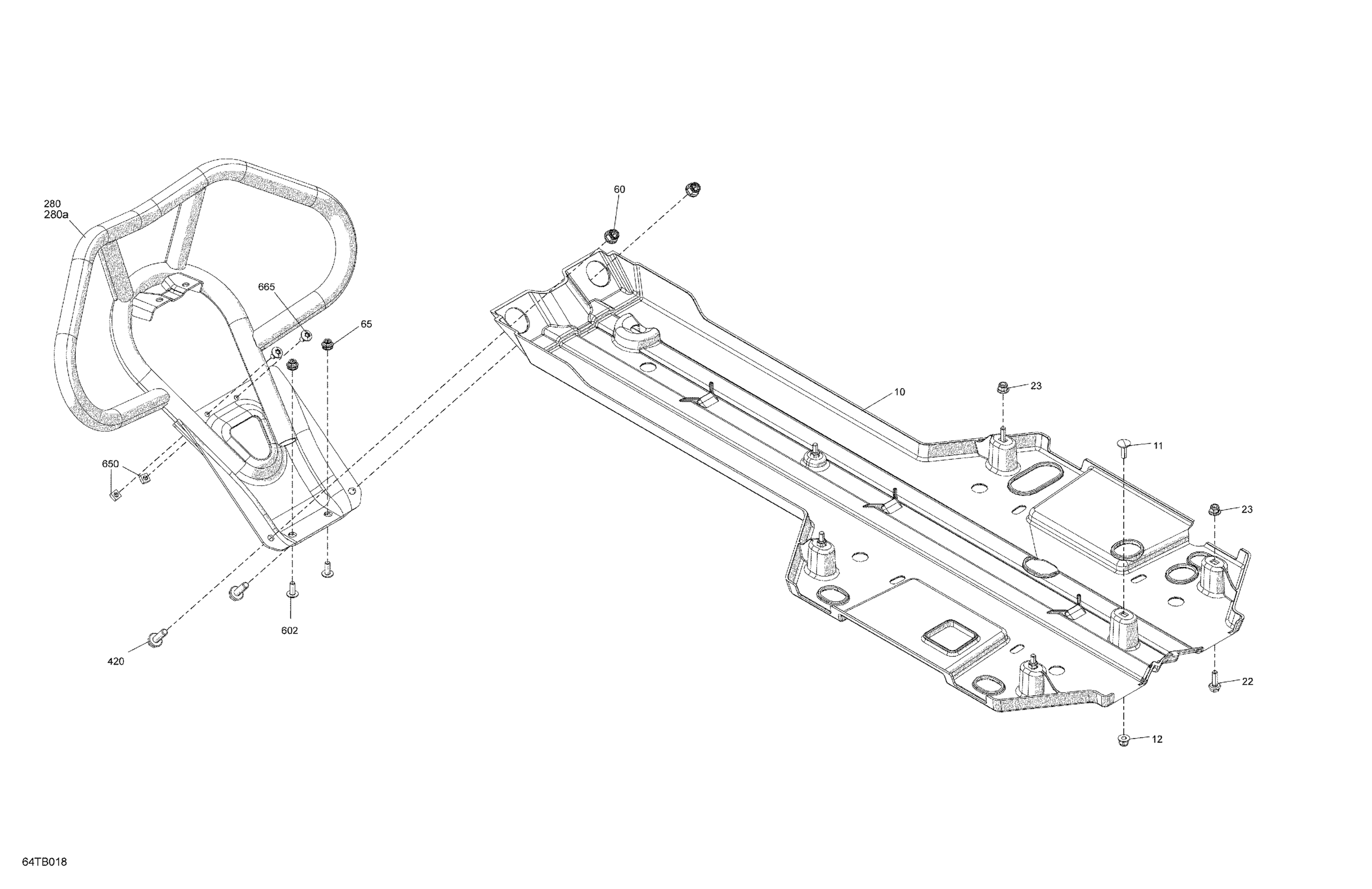 Схема узла: Body - Skid Plate and Bumper