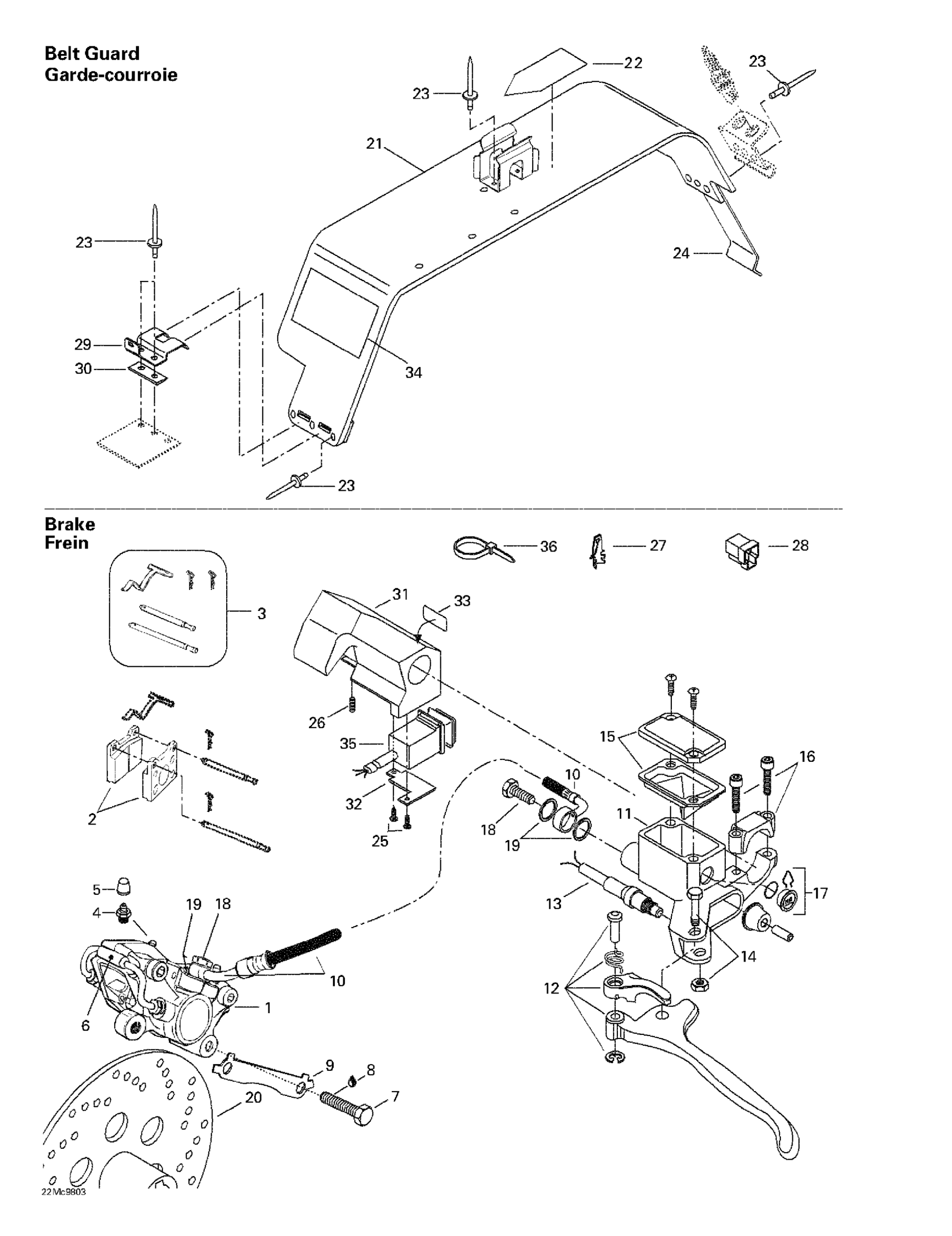 Hydraulic Brake And Belt Guard