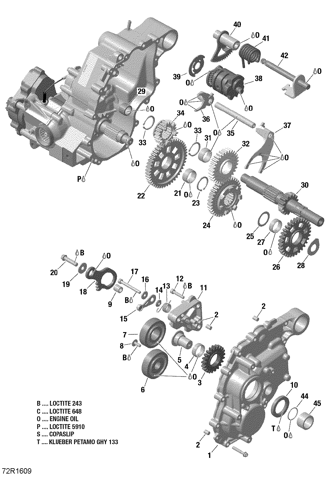 Схема узла: Gear Box and Components - 570 EFI