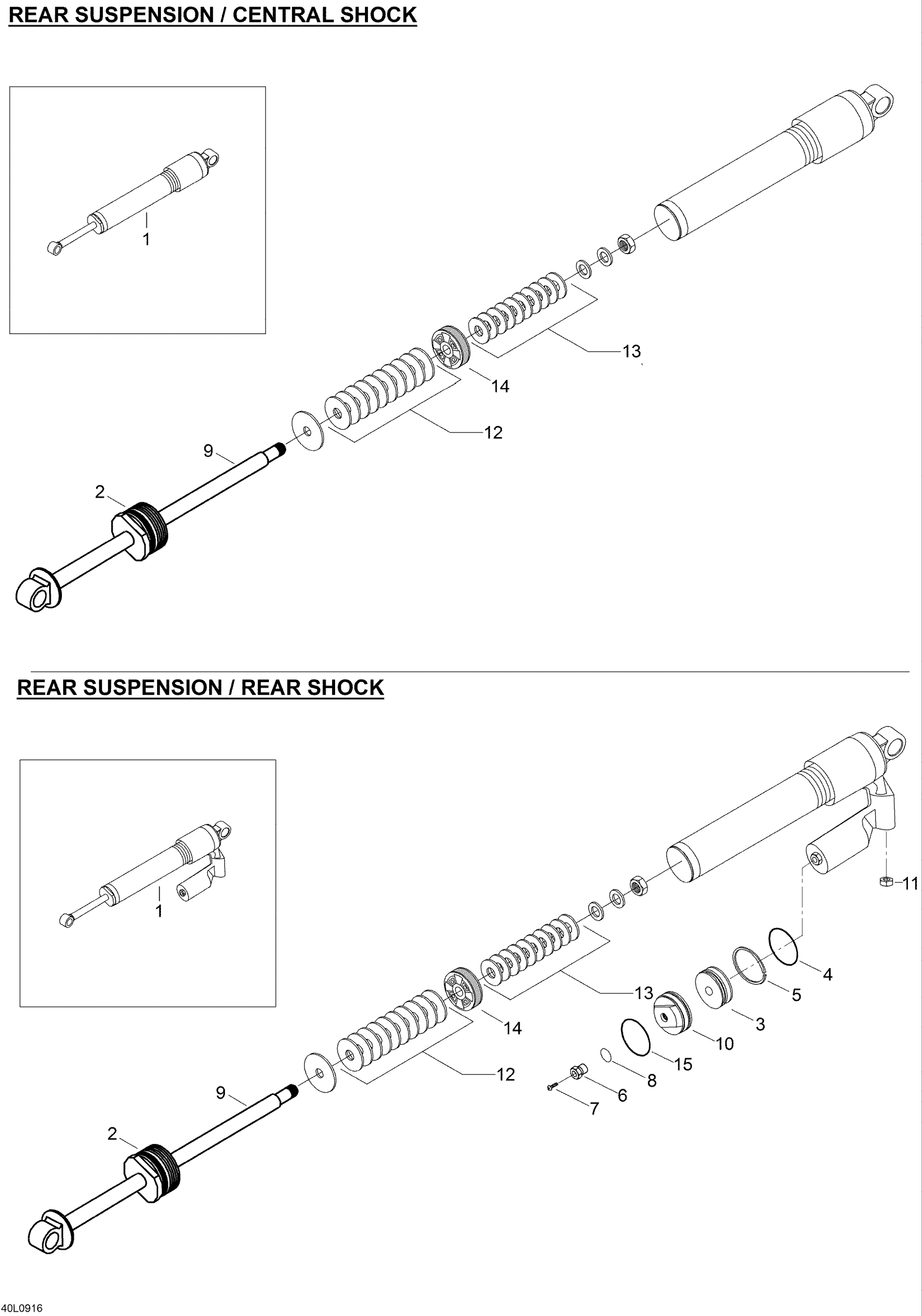 Схема узла: Take Apart Shock rear