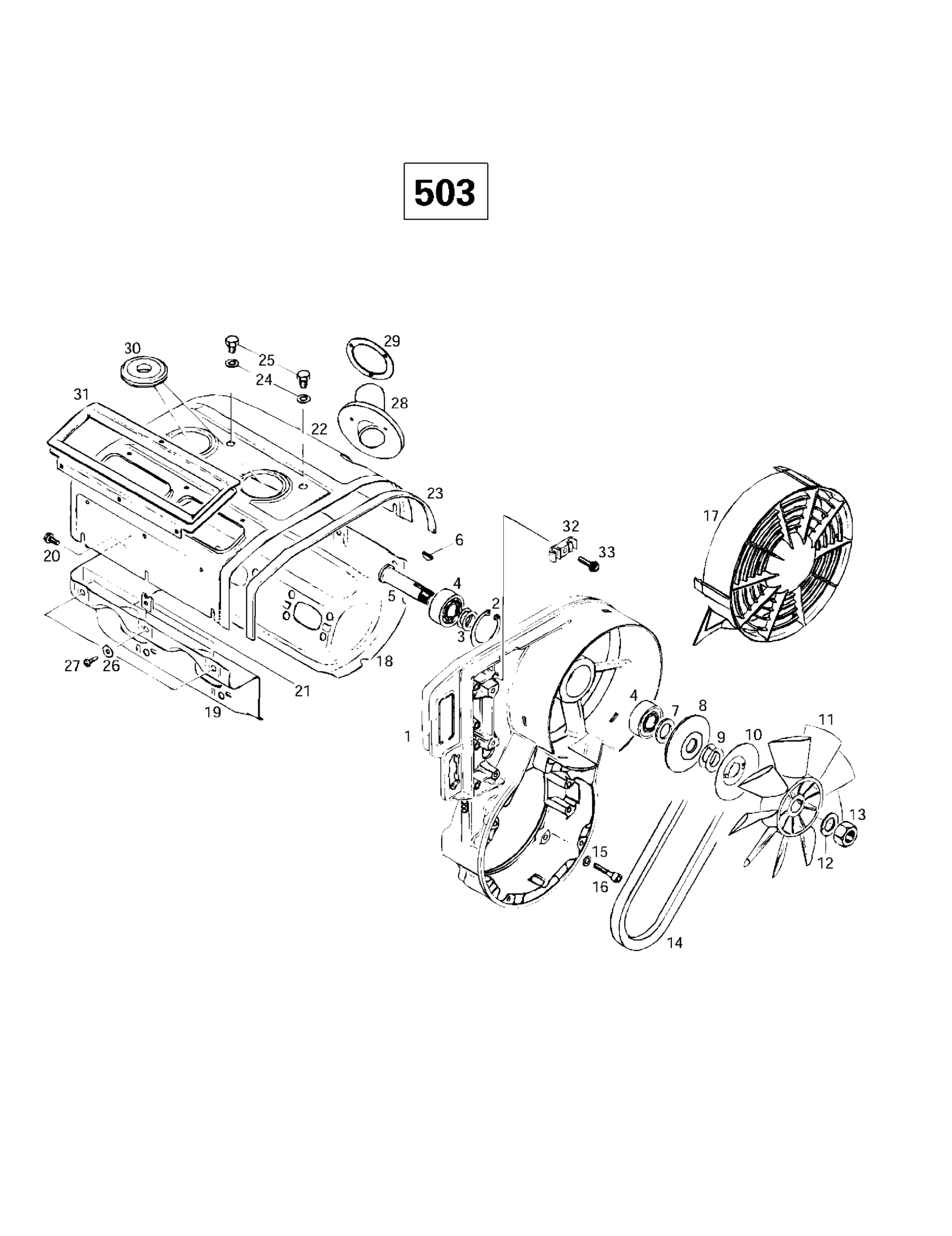Cooling System  Fan (503)