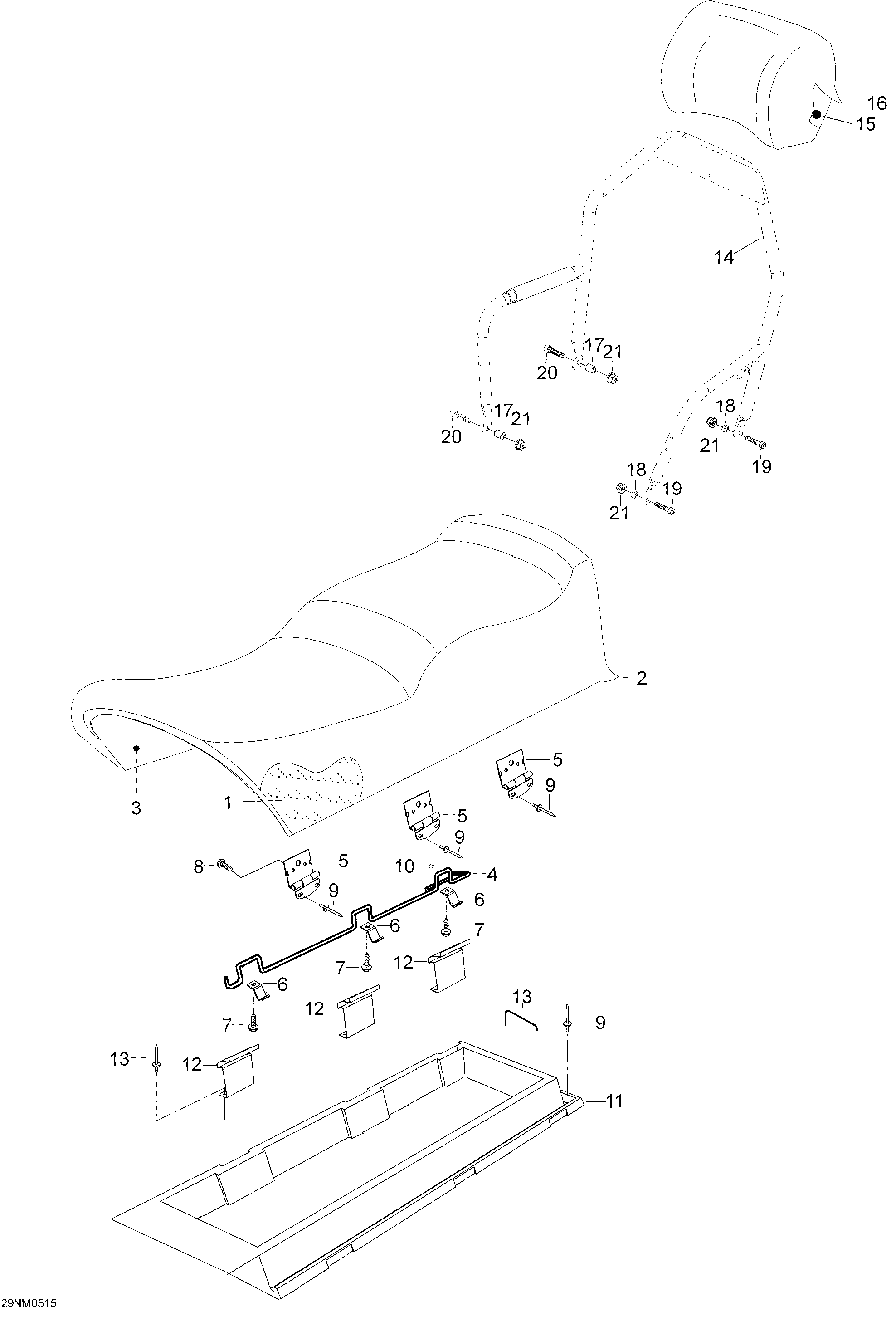 Схема узла: Seat