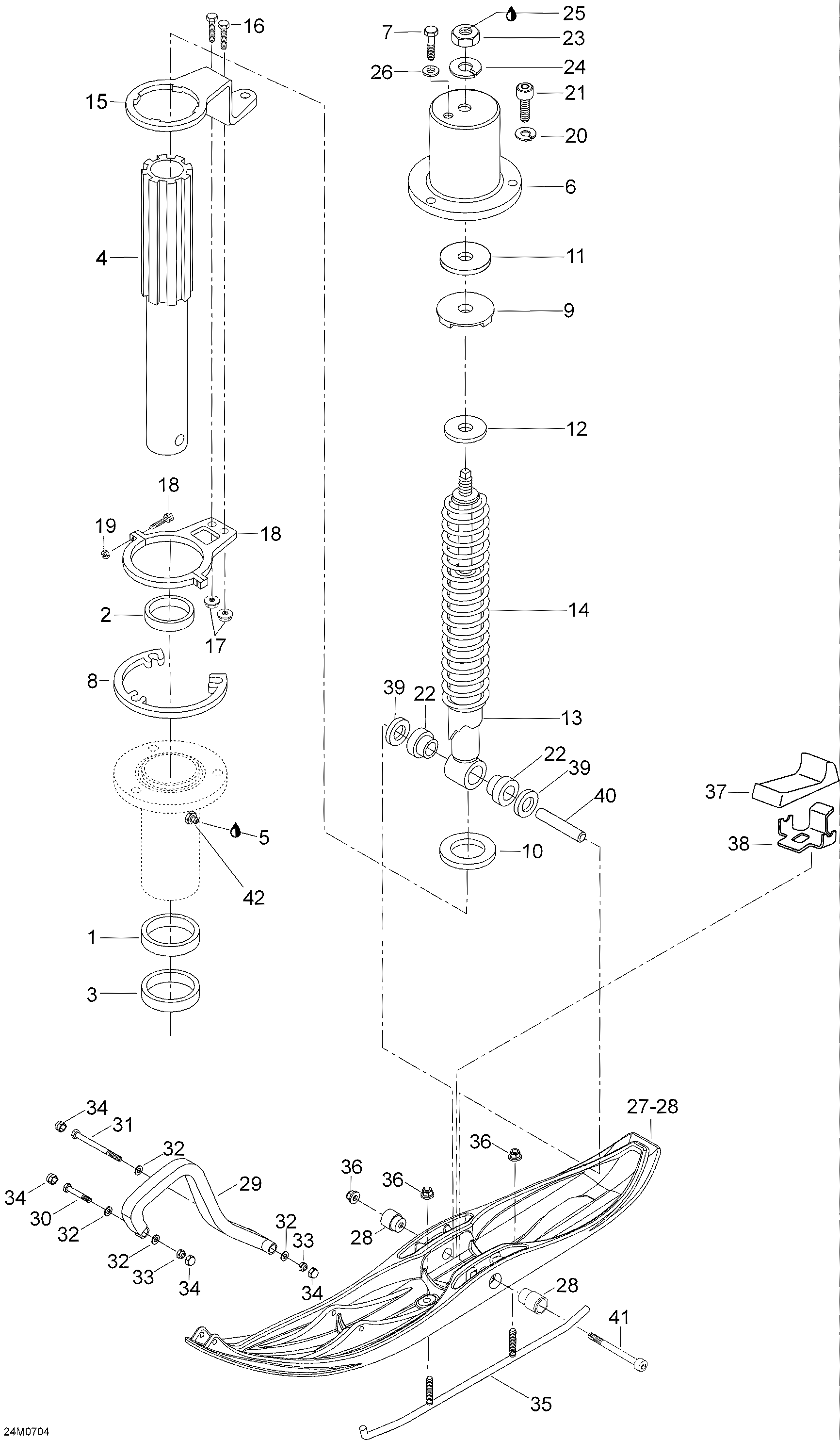 Front Suspension And Ski
