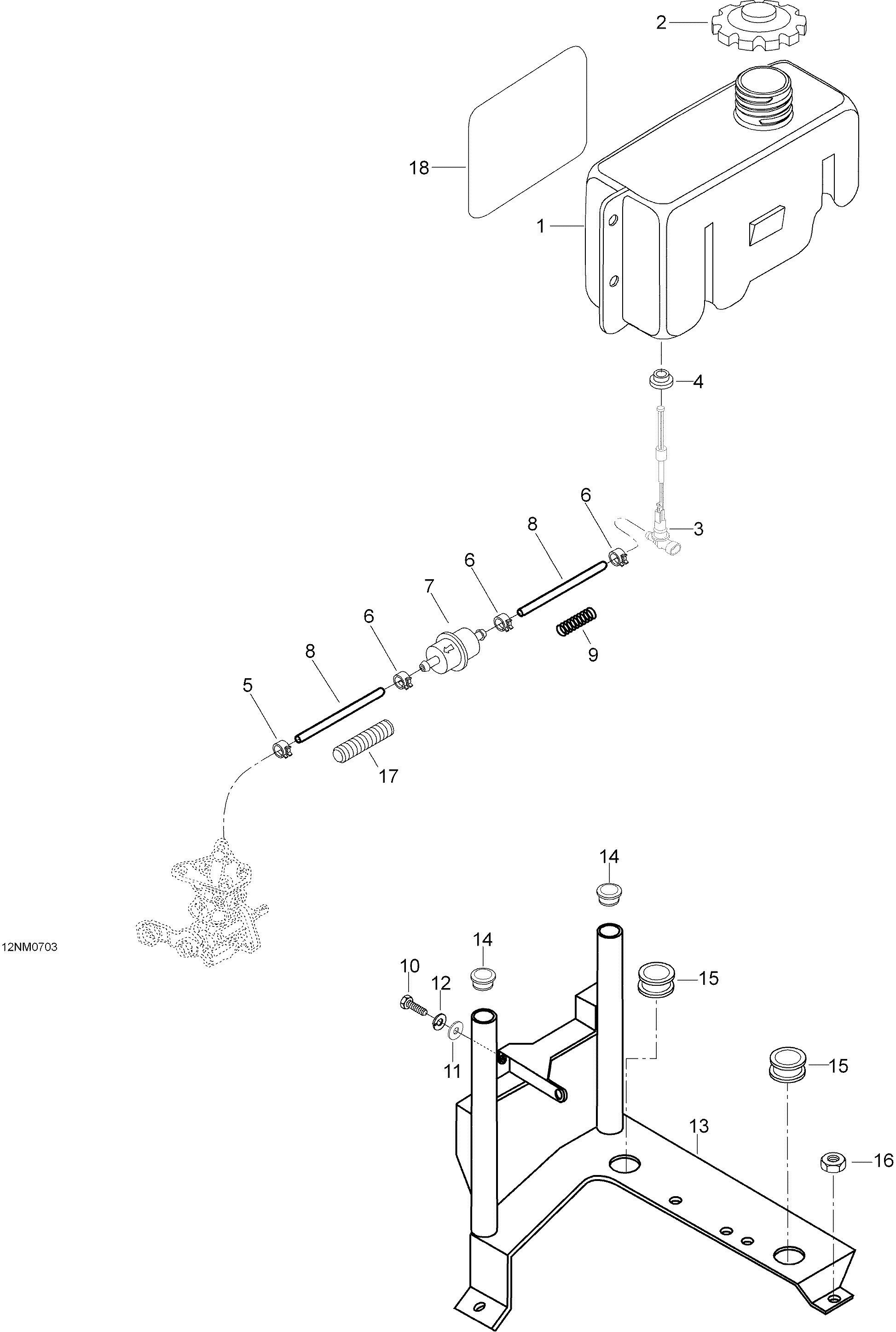 Oil Tank And Support
