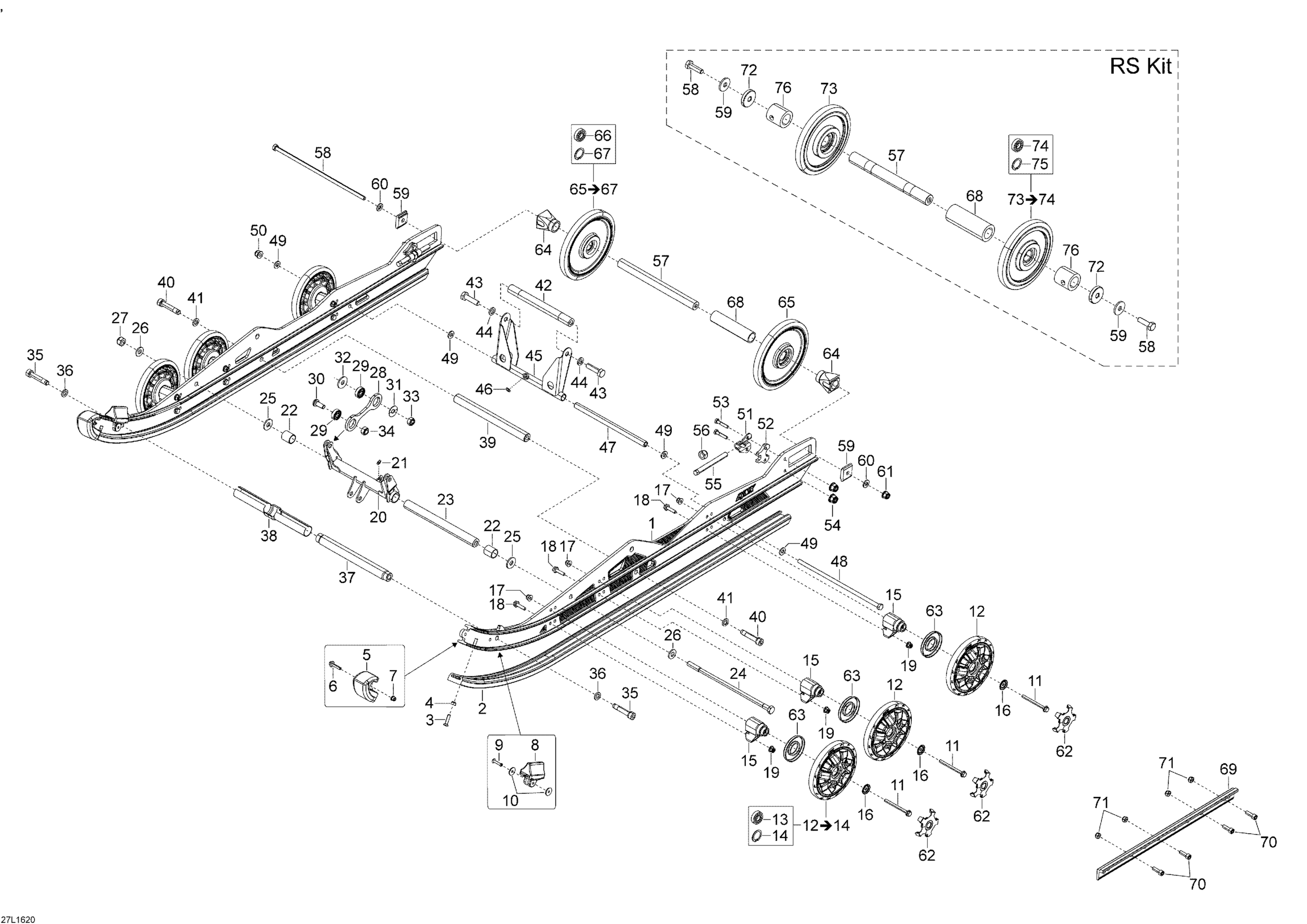 Схема узла: Rear Suspension A