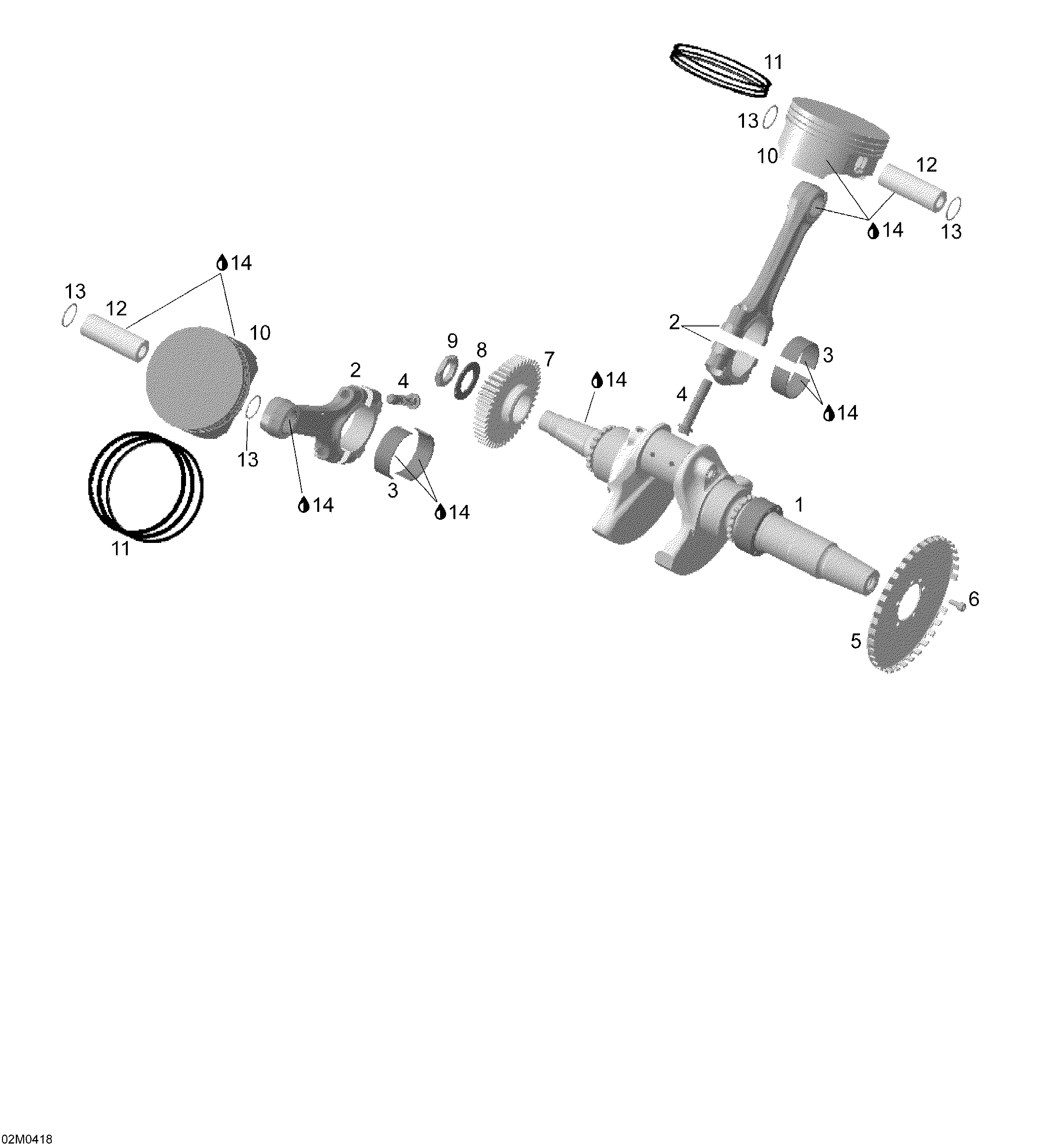 Crankshaft And Pistons