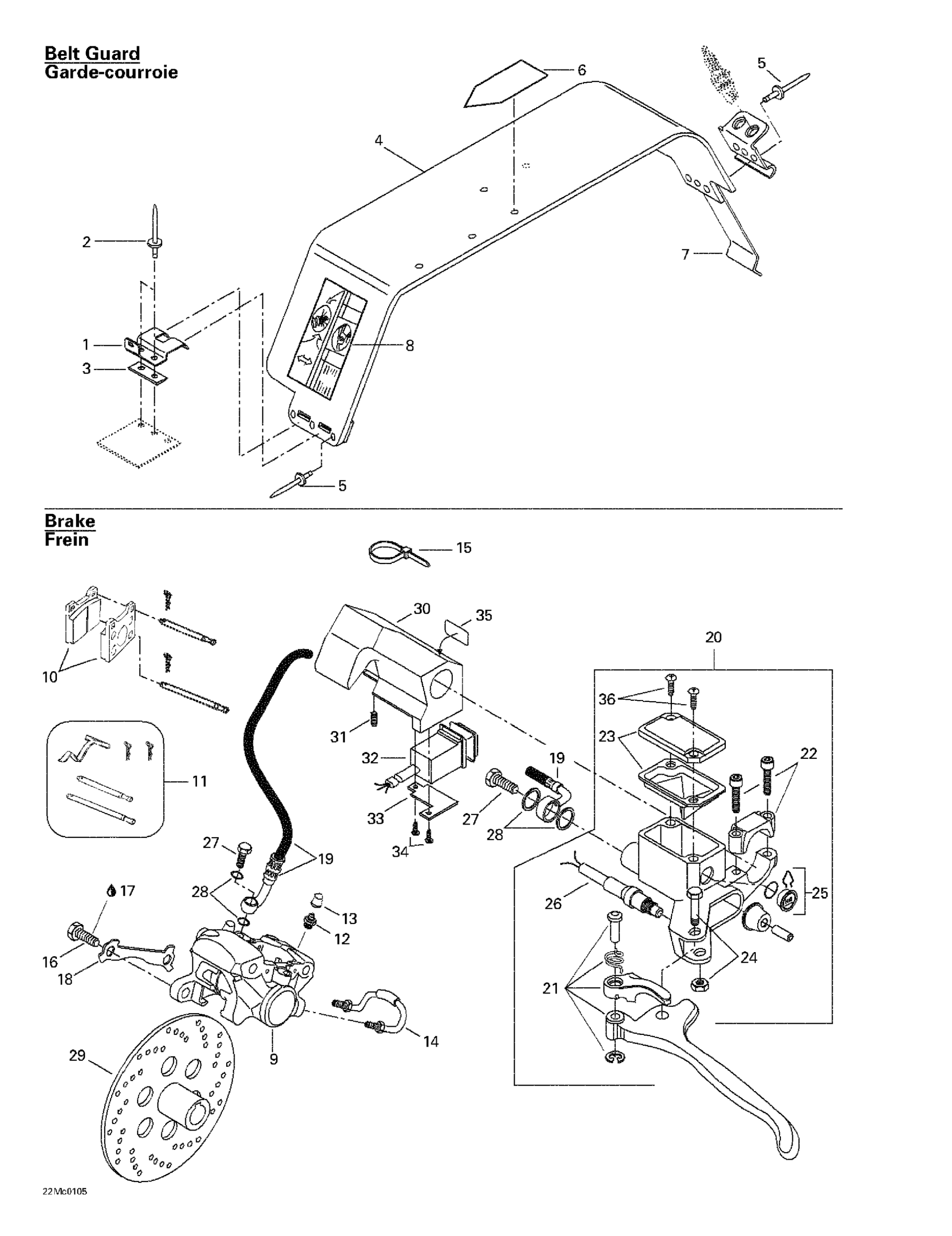 Hydraulic Brake And Belt Guard