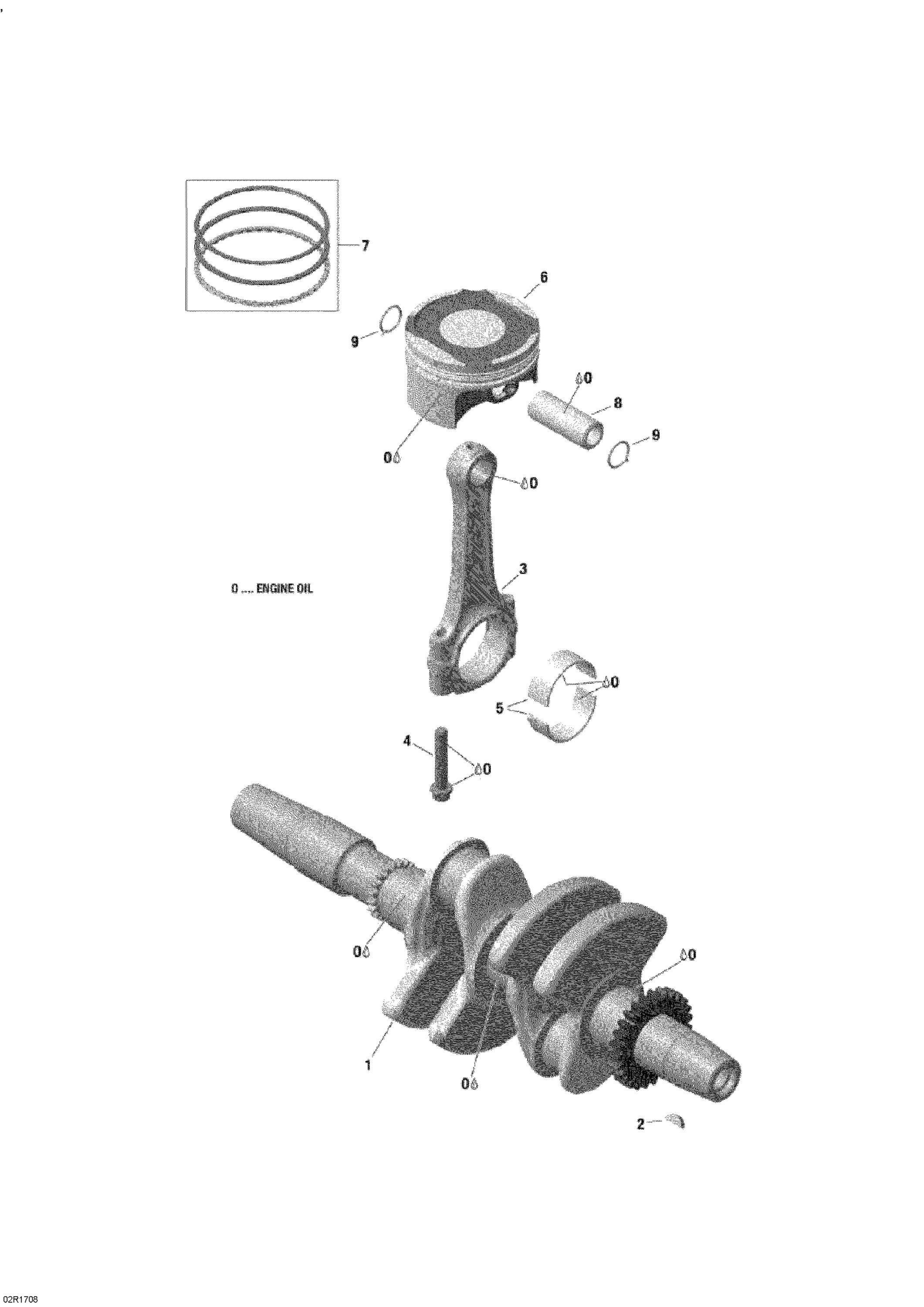 Crankshaft, Pistons And Balance Shaft