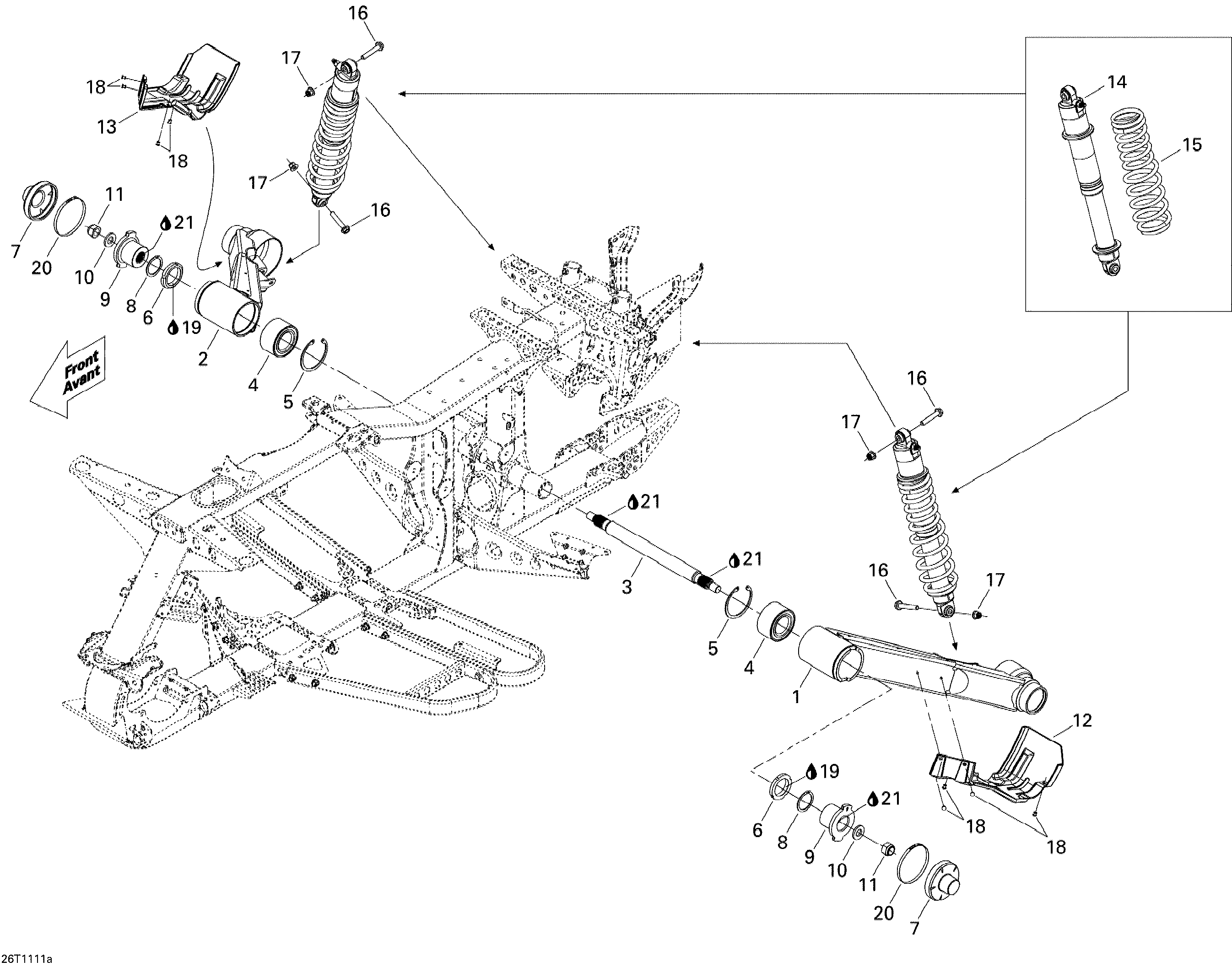 Схема узла: Rear Suspension 1
