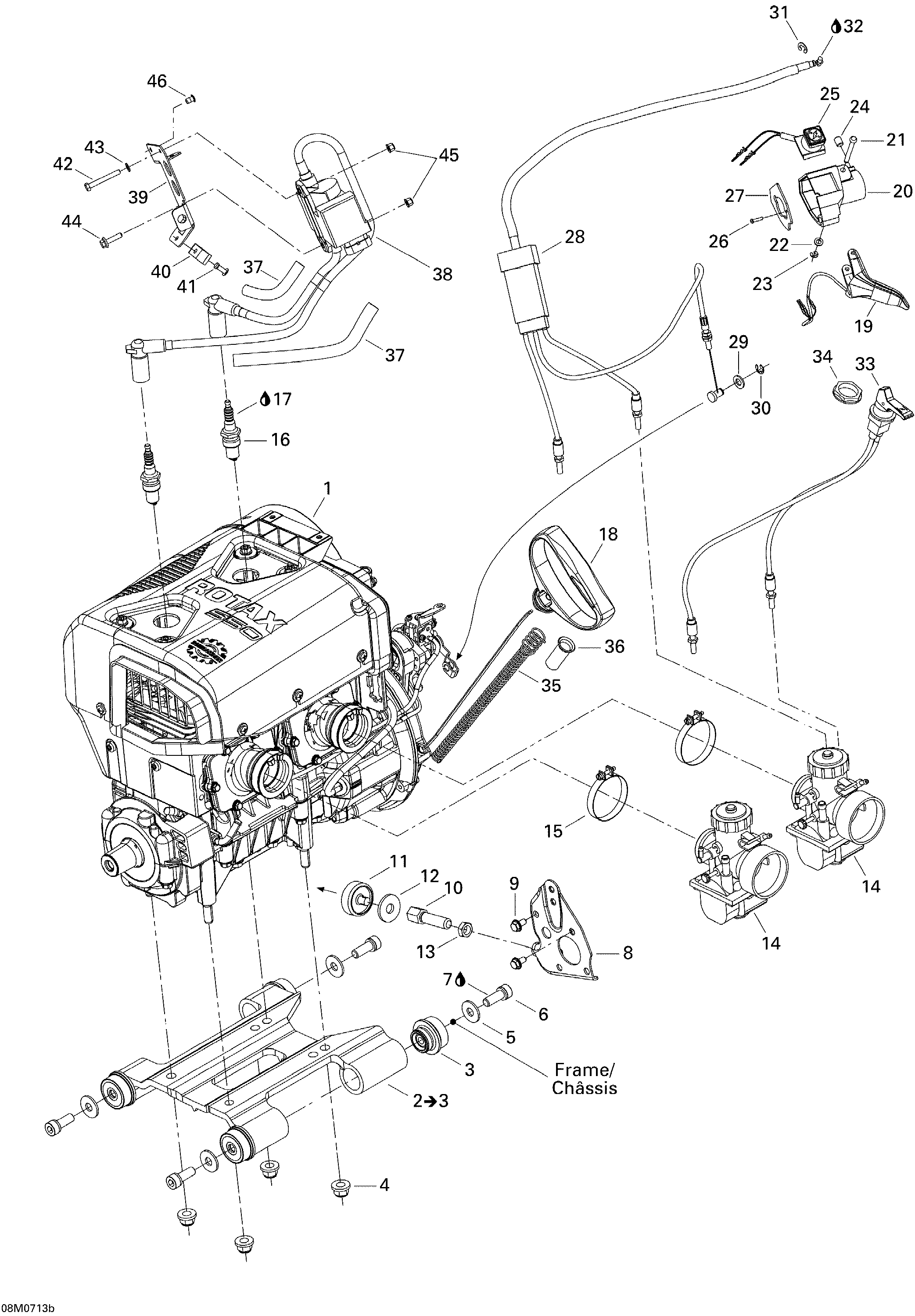 Engine And Engine Support 550F