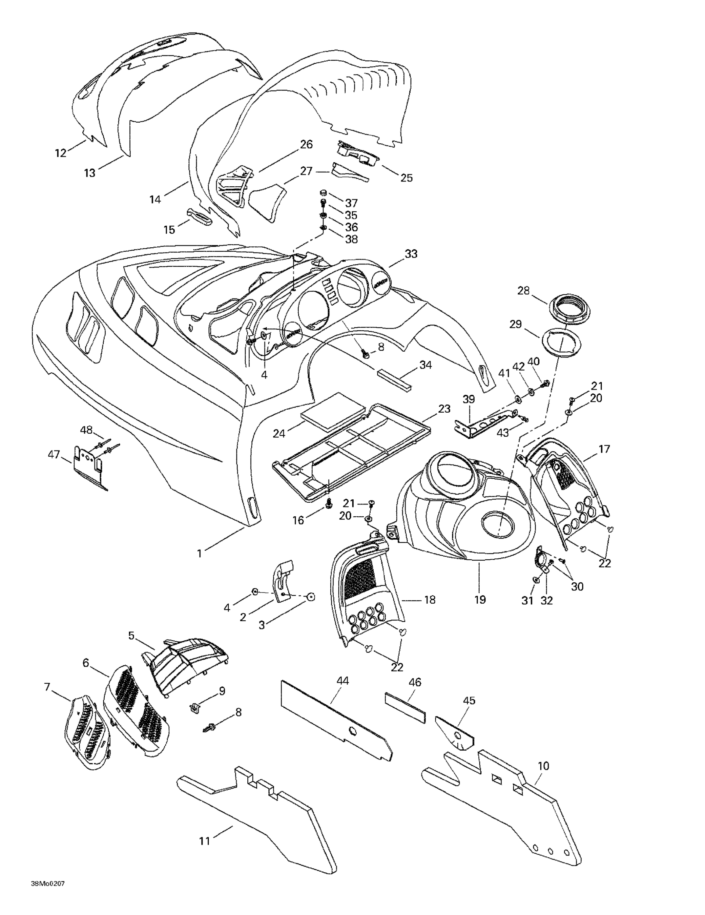 Схема узла: Cab, Console