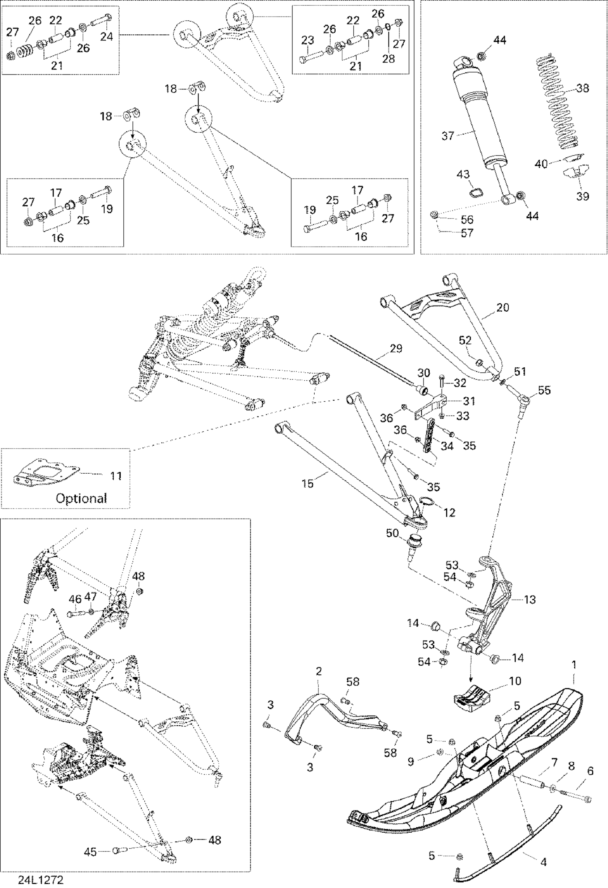 Front Suspension And Ski