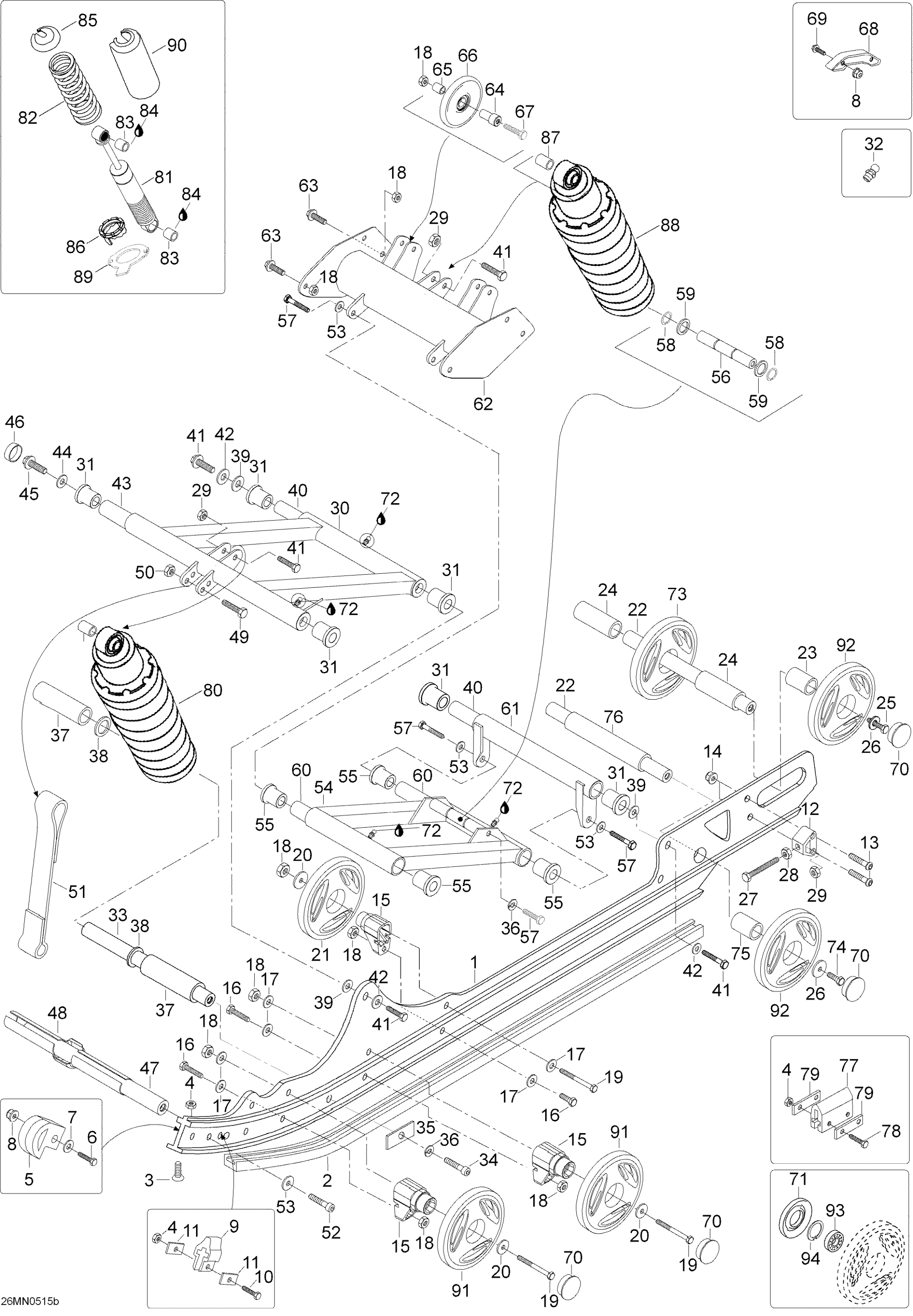 Схема узла: Rear Suspension