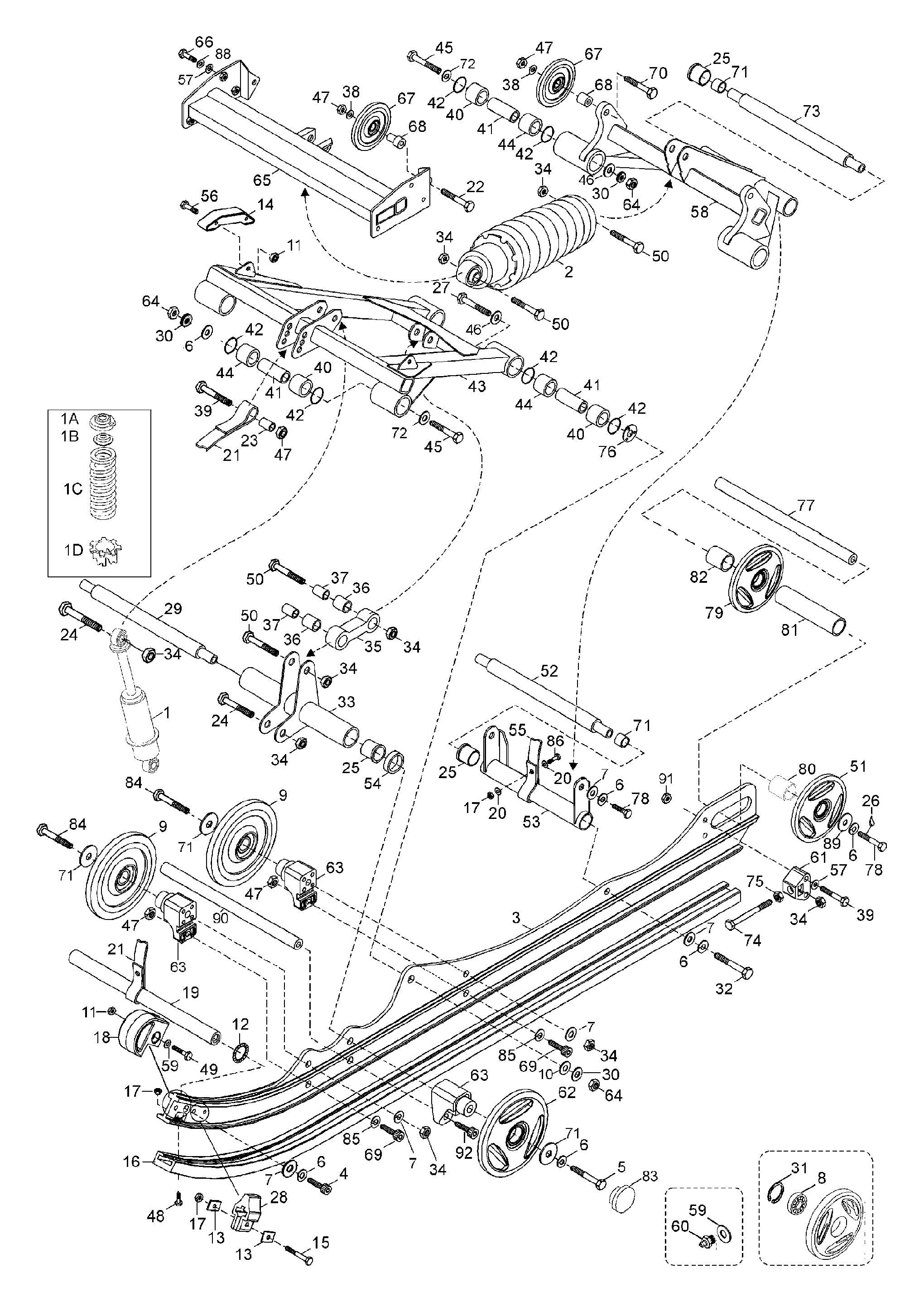 Схема узла: Rear Suspension