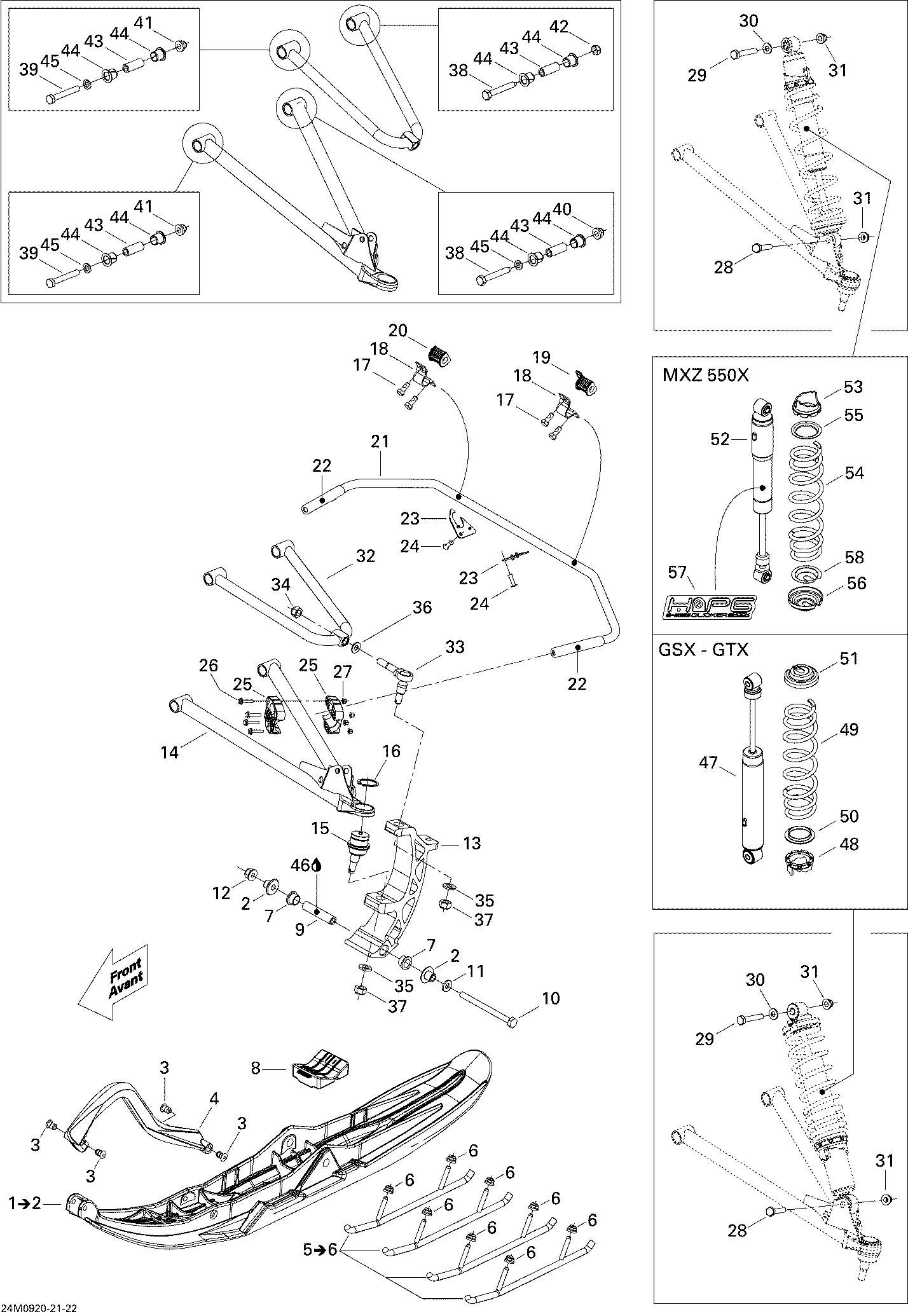 Front Suspension And Ski