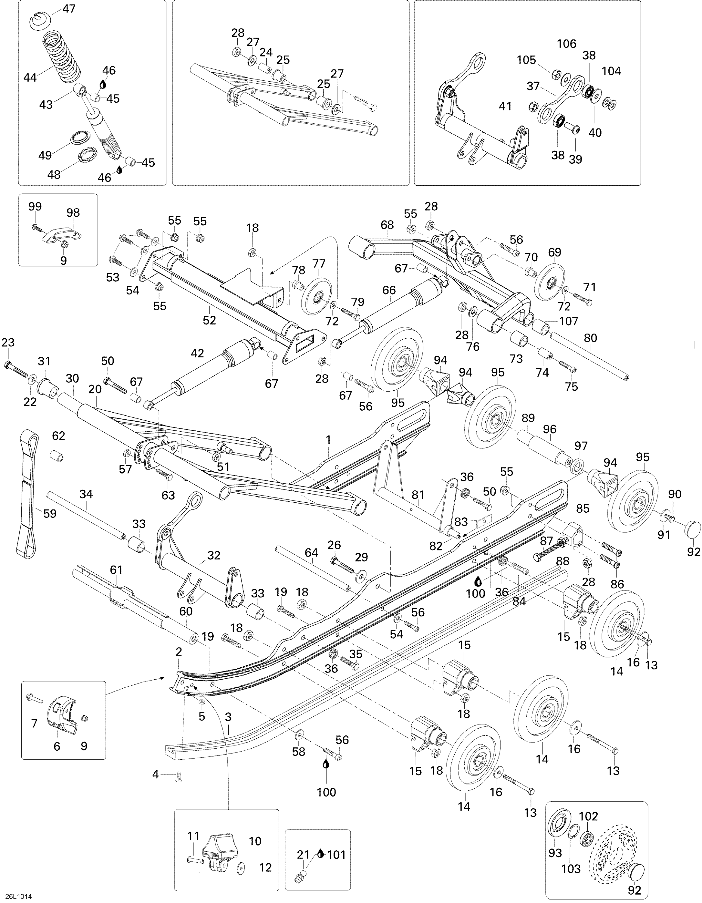 Схема узла: Rear Suspension
