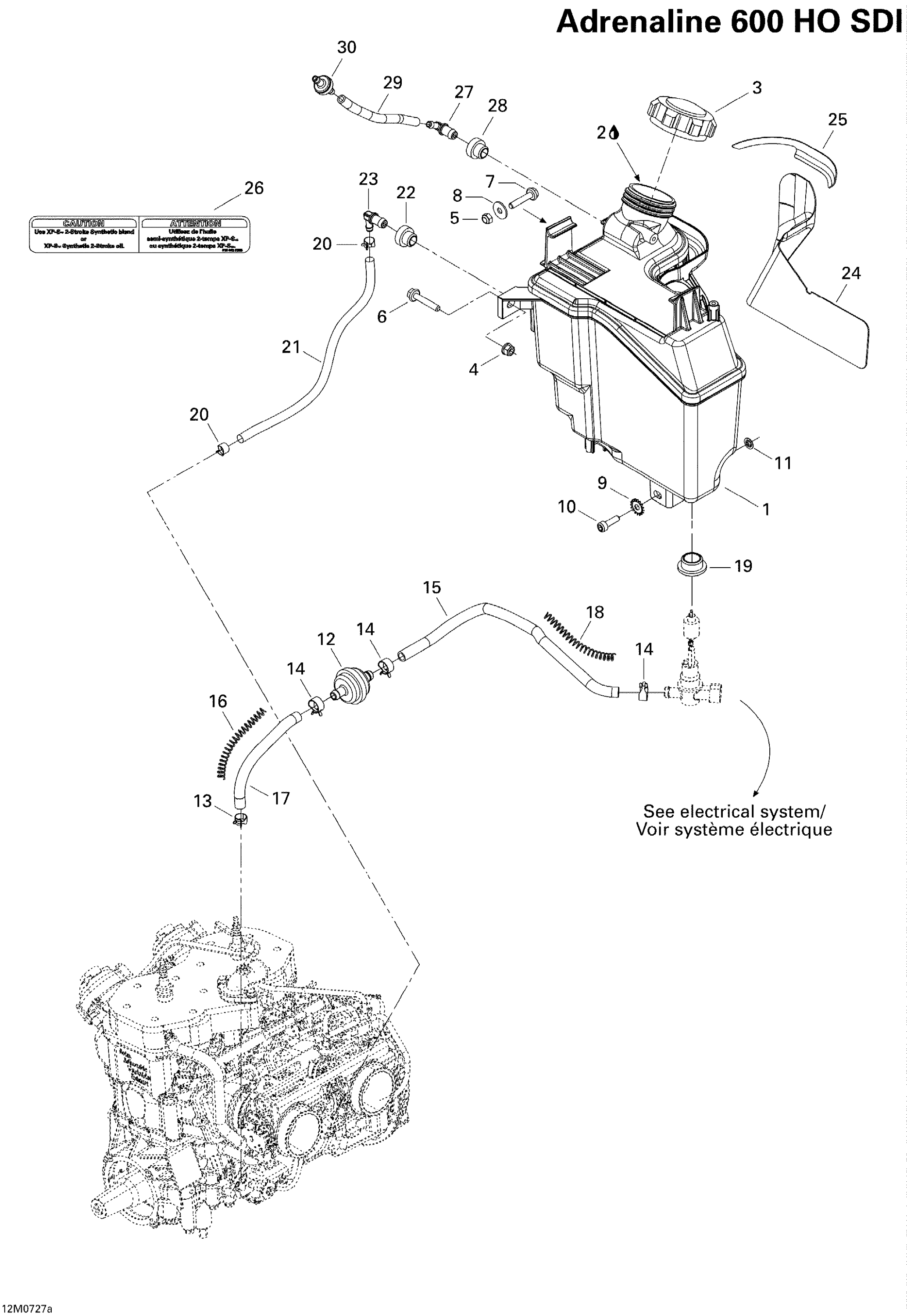Схема узла: Oil System 600 HO SDI