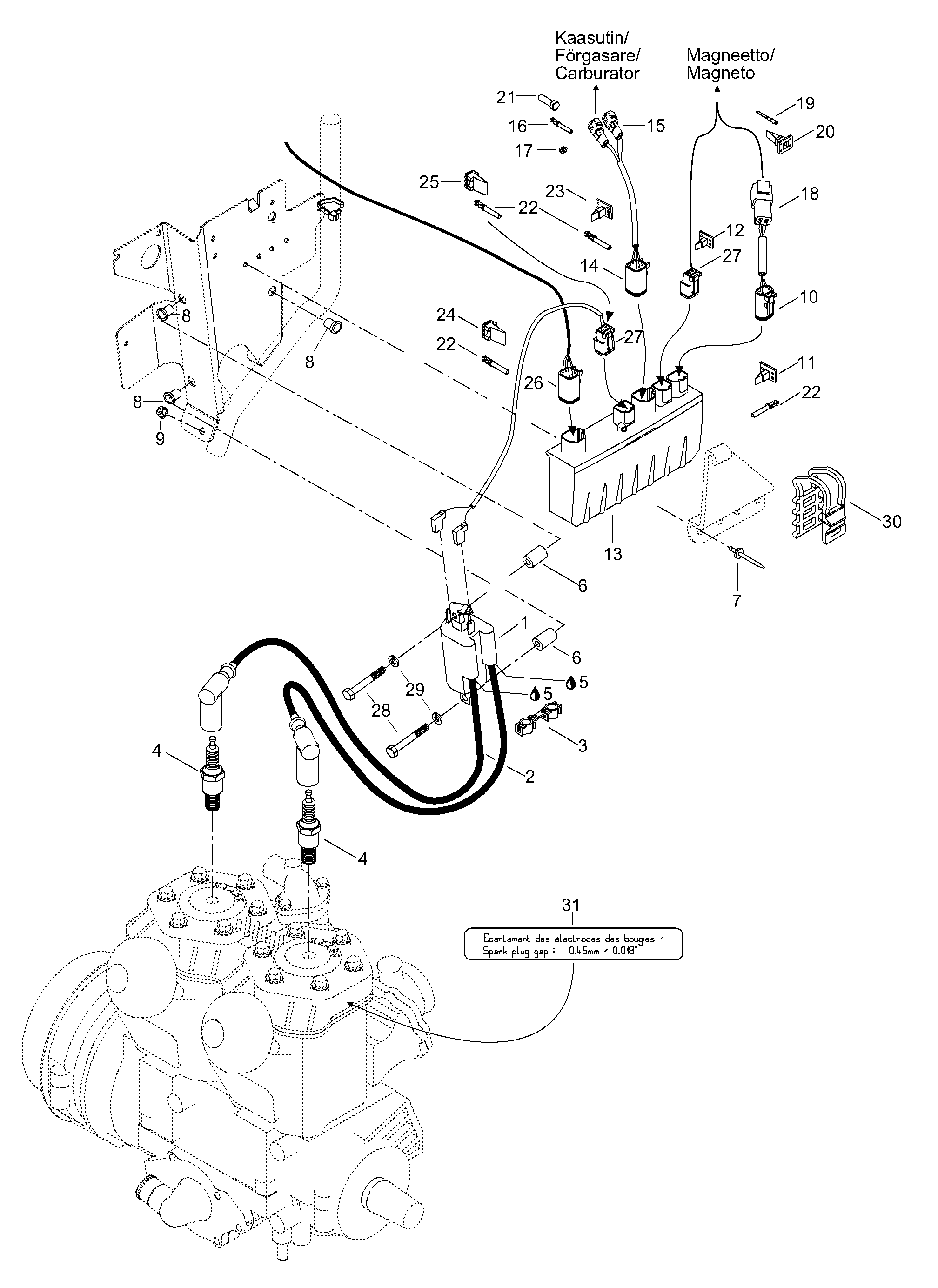 Схема узла: DPM