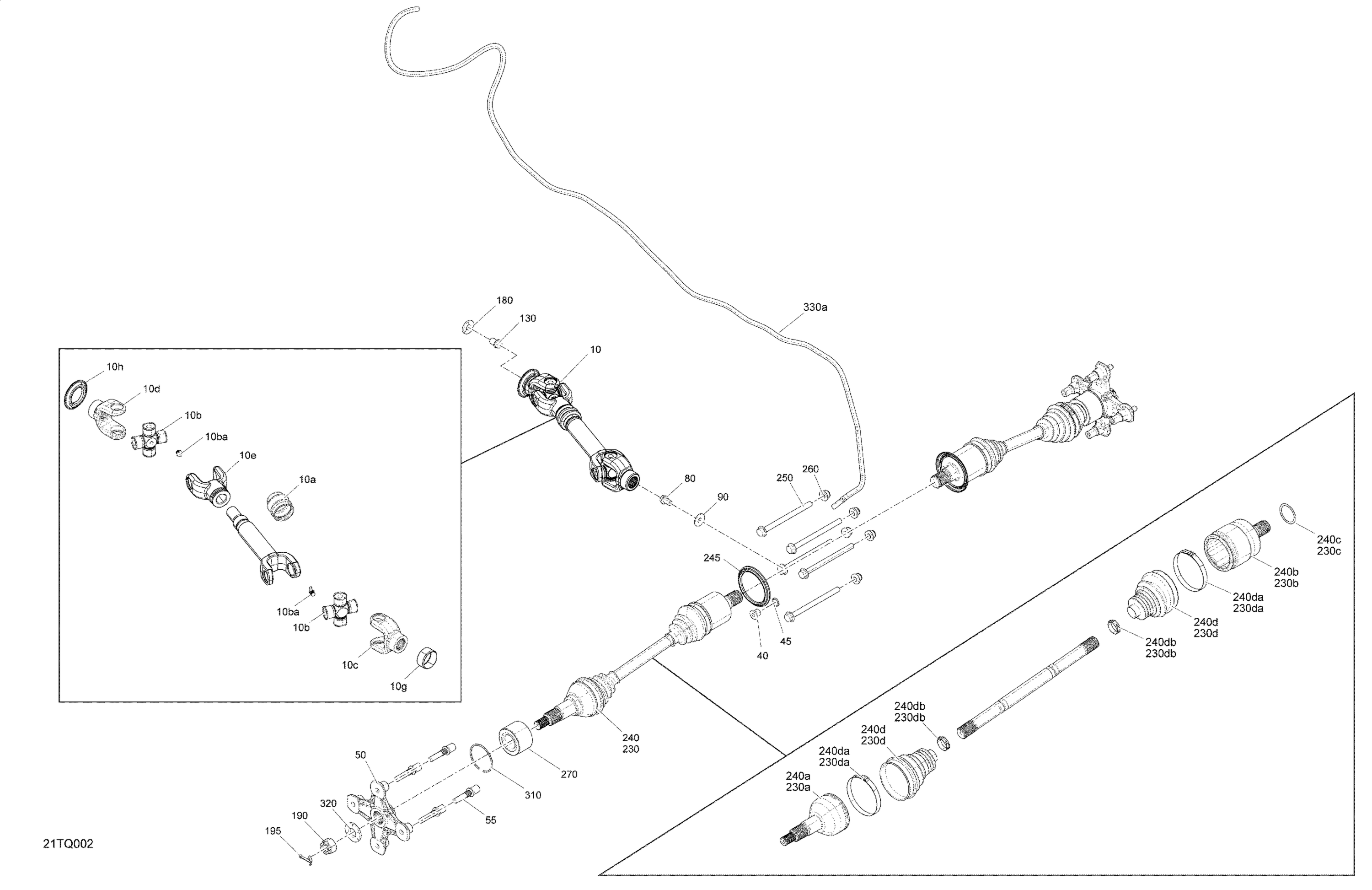 Drive - Rear - Common Parts - 1000R XMR