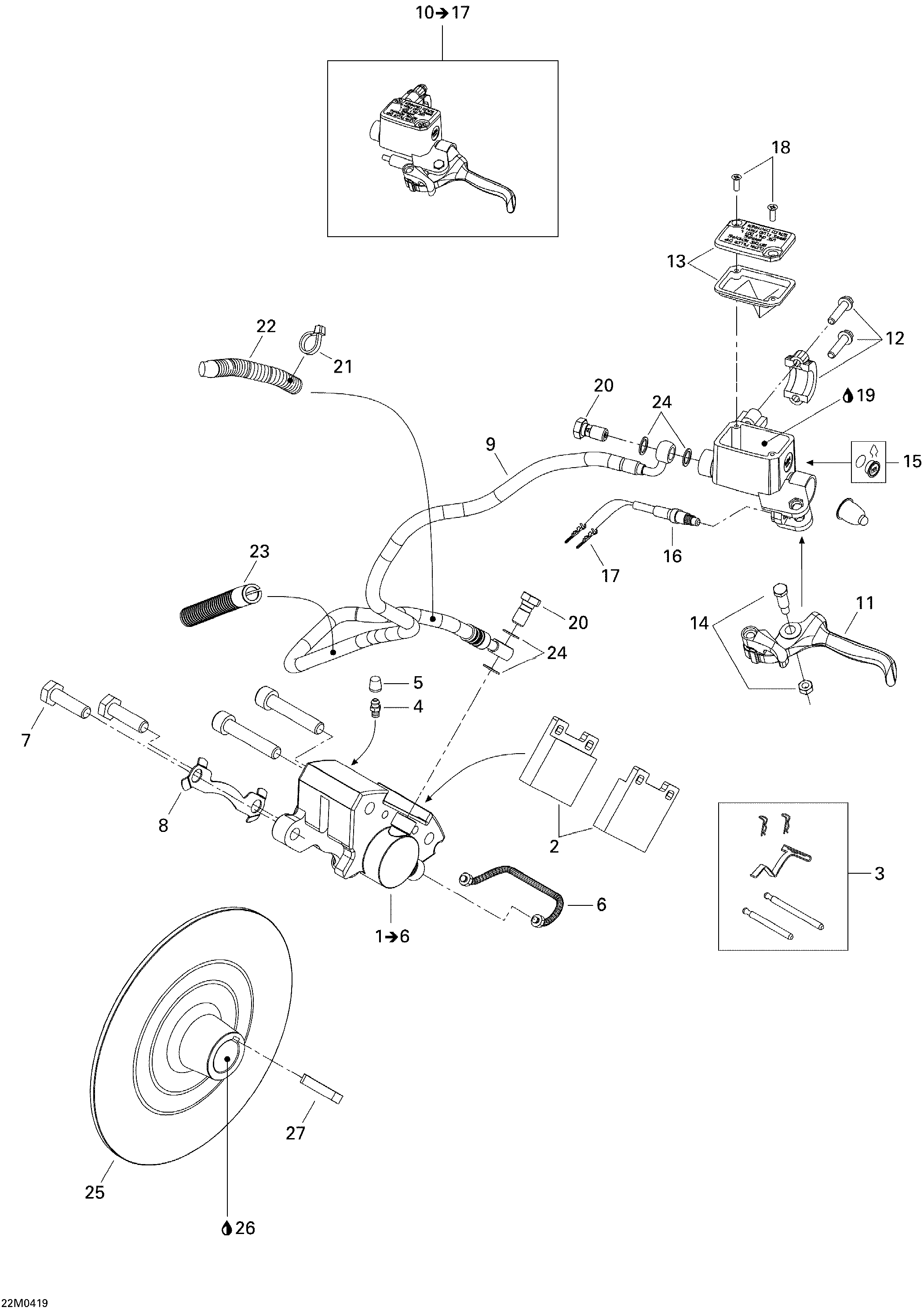 Схема узла: Hydraulic Brake