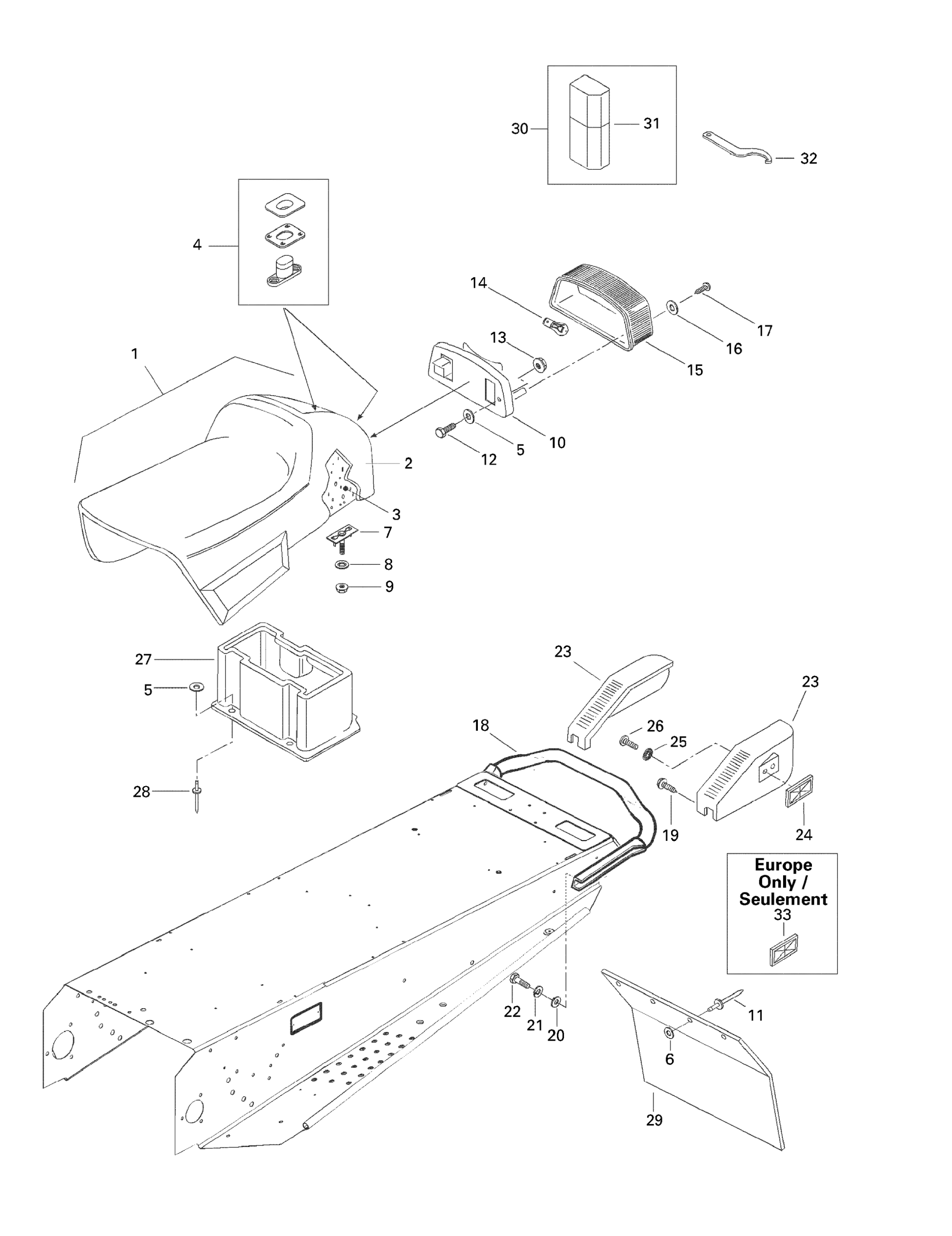 Схема узла: Seat And Accessories