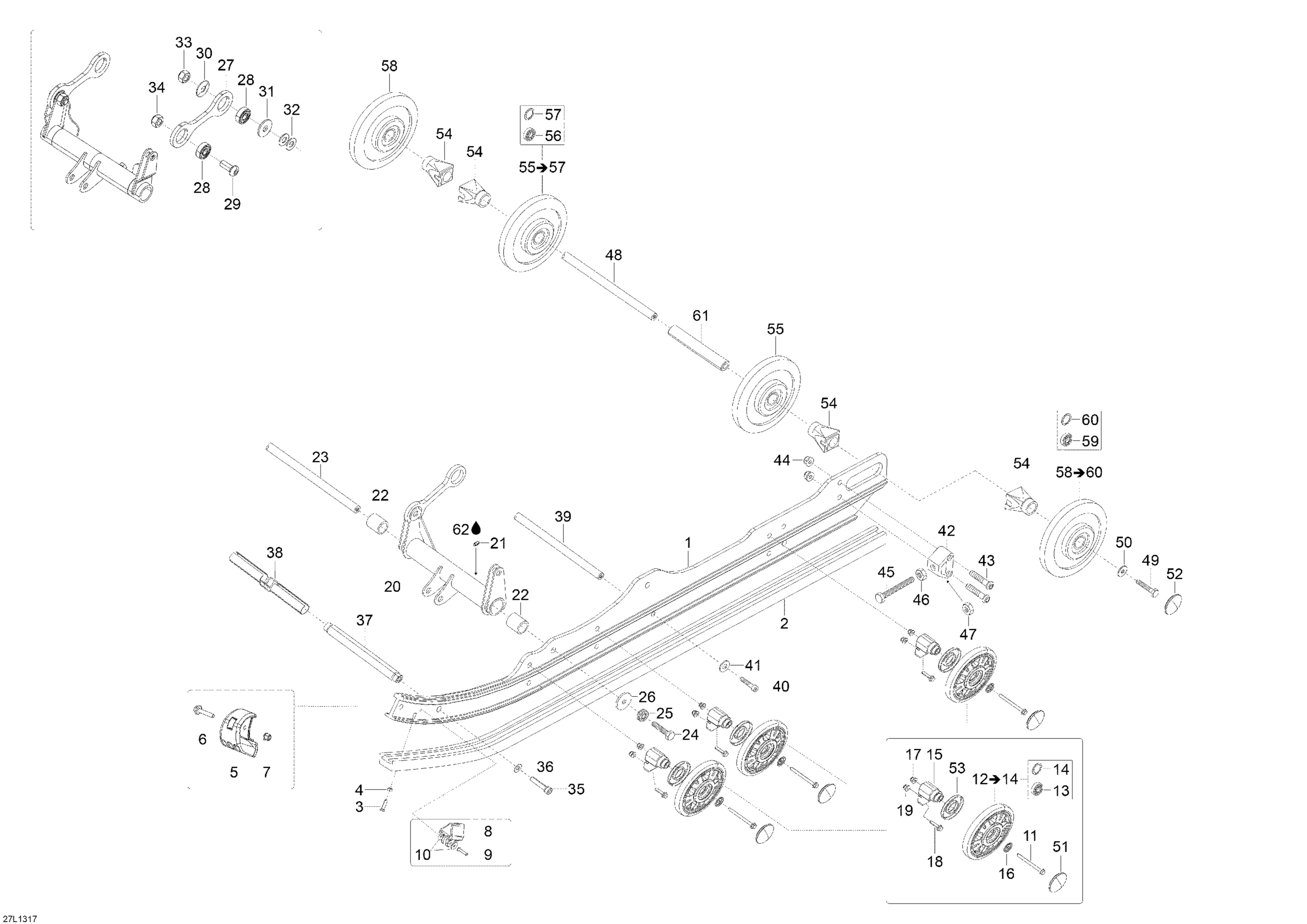 Схема узла: Rear Suspension