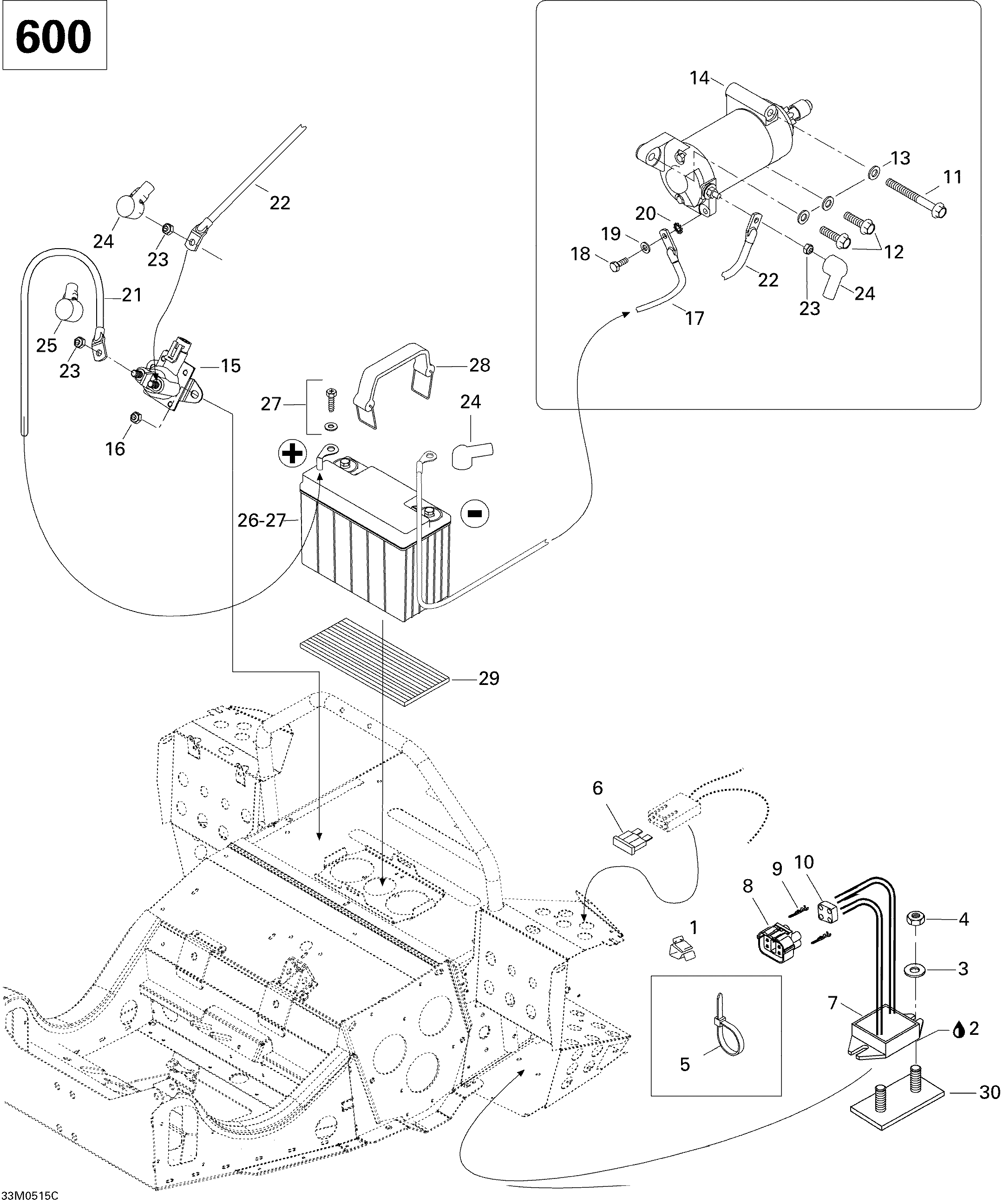 Схема узла: Electrical System 600