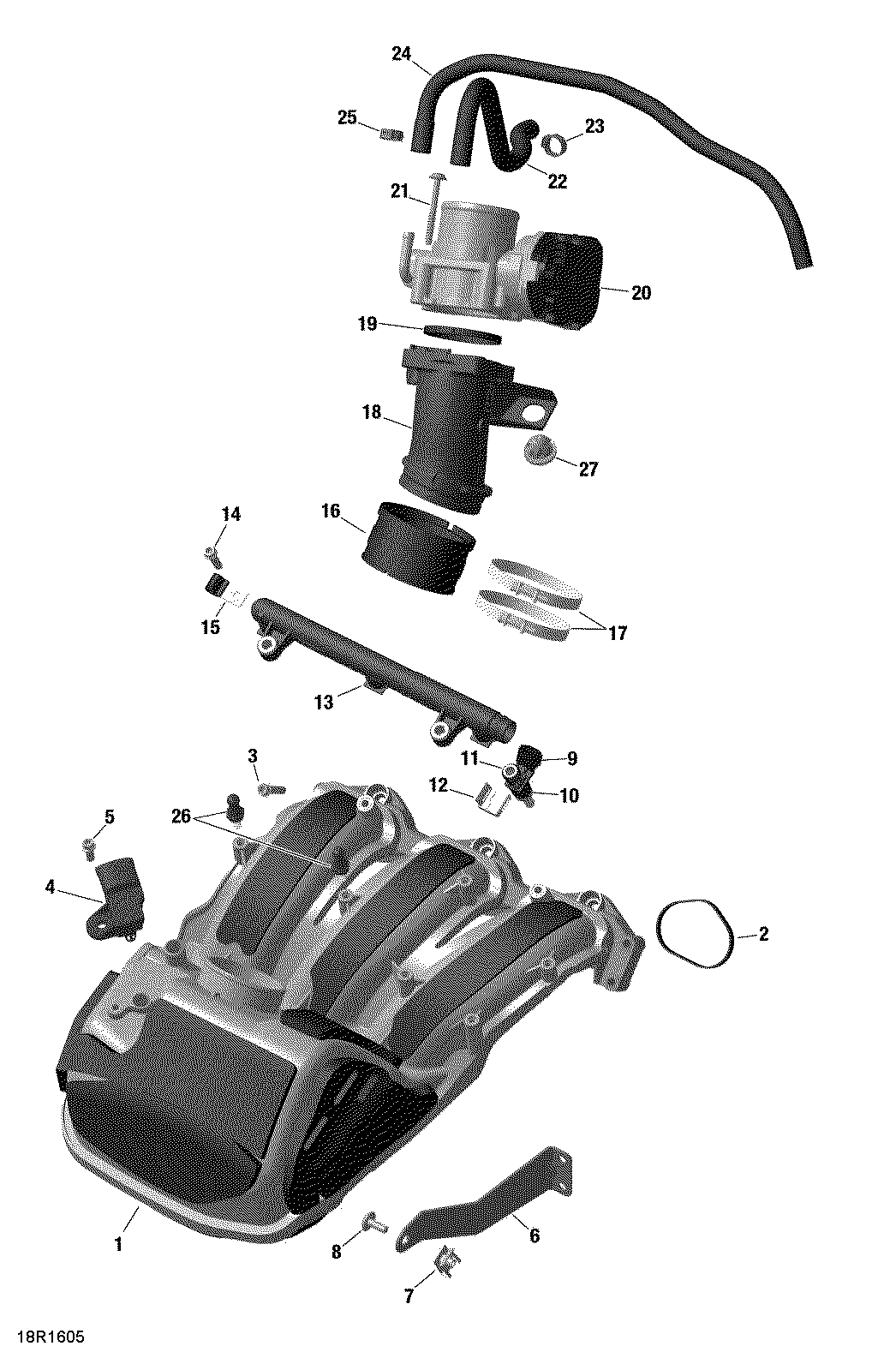 Air Intake Manifold and Throttle Body - 1200iTC 4-TEC