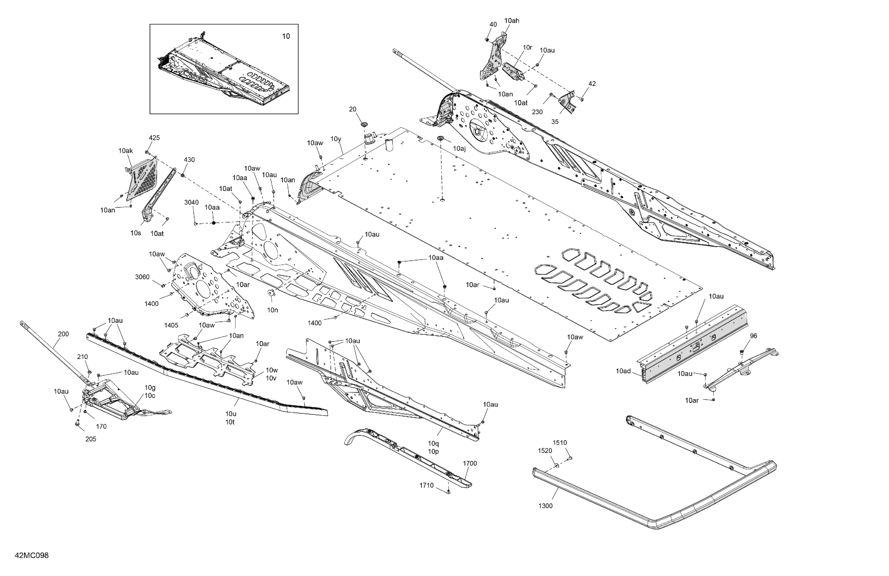 Схема узла: Frame - System - Rear Section