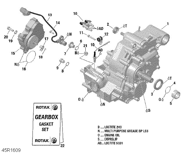 Gear Box Assy - 650 EFI-XMR 850 EFI