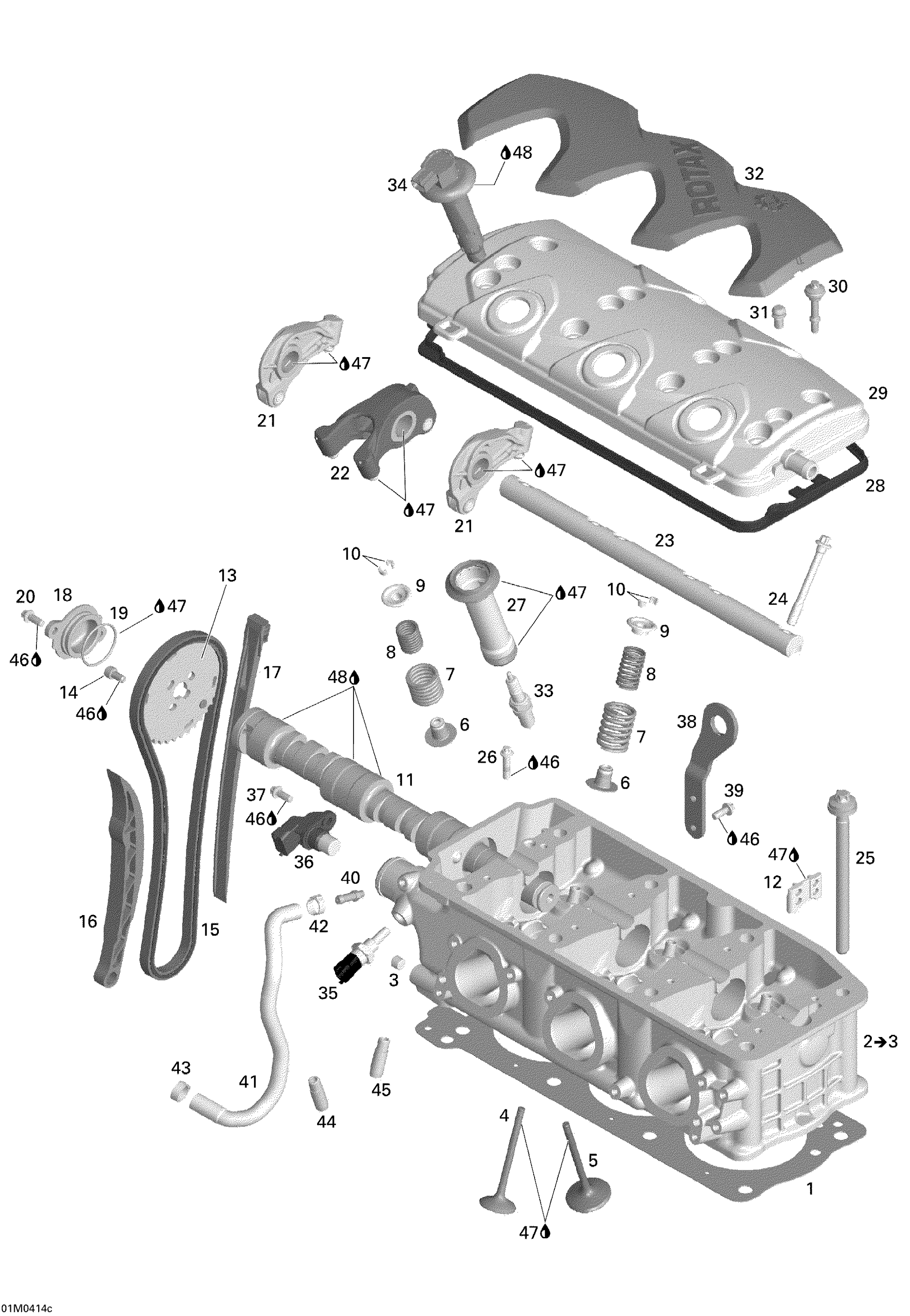 Схема узла: Cylinder Head