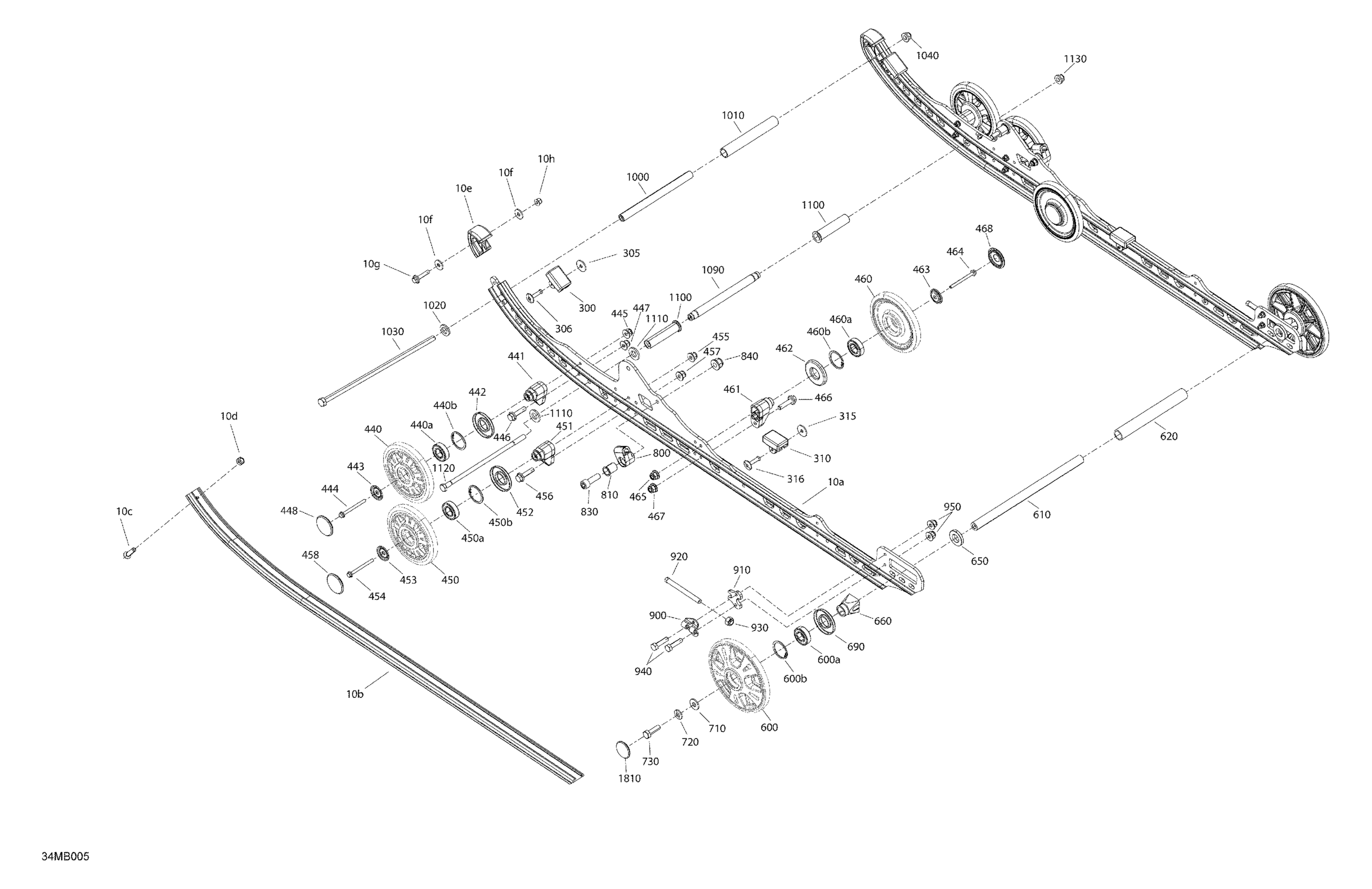 Схема узла: Suspension - Rear - Lower Section