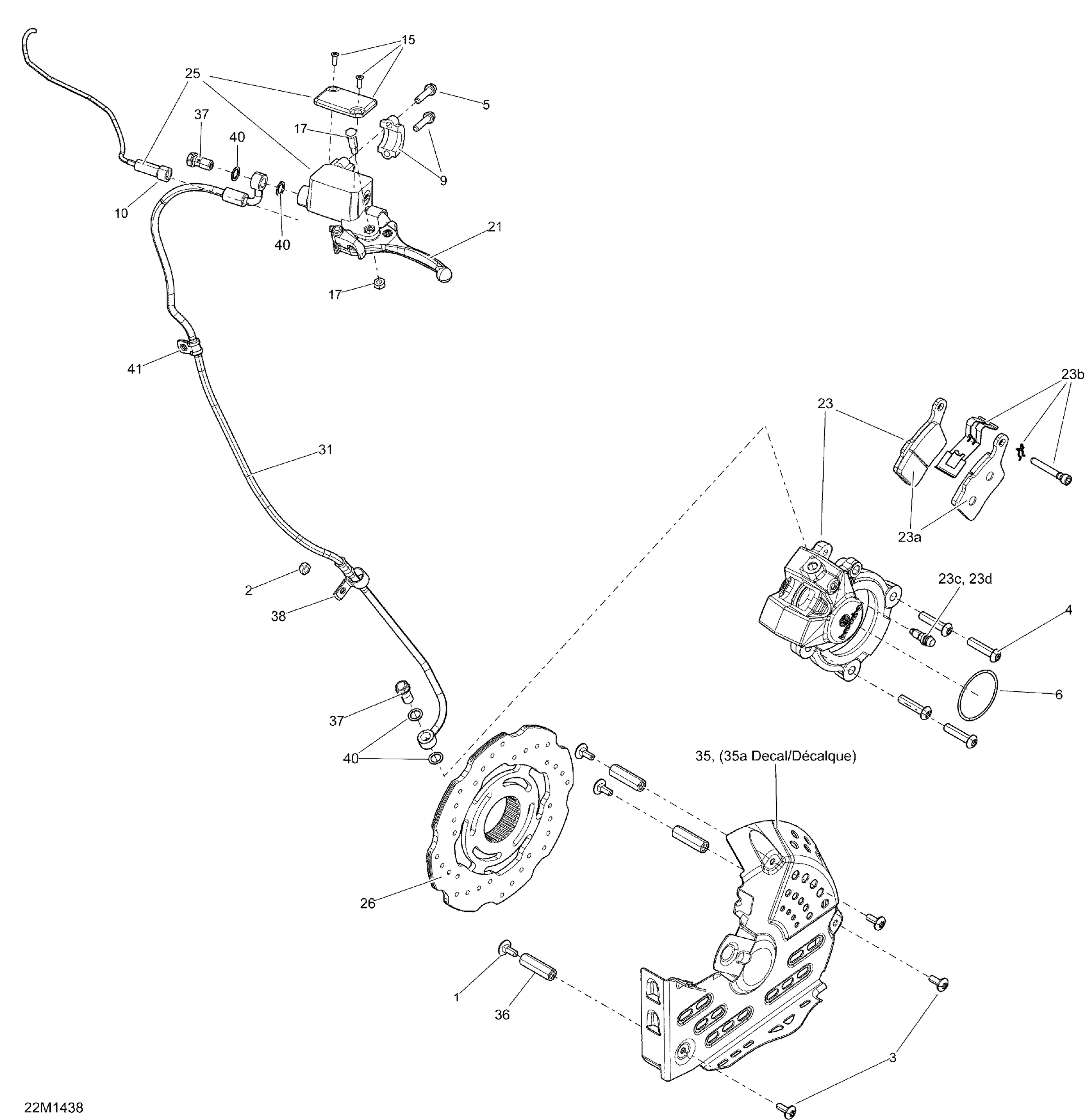 Схема узла: Hydraulic Brakes _22M1438