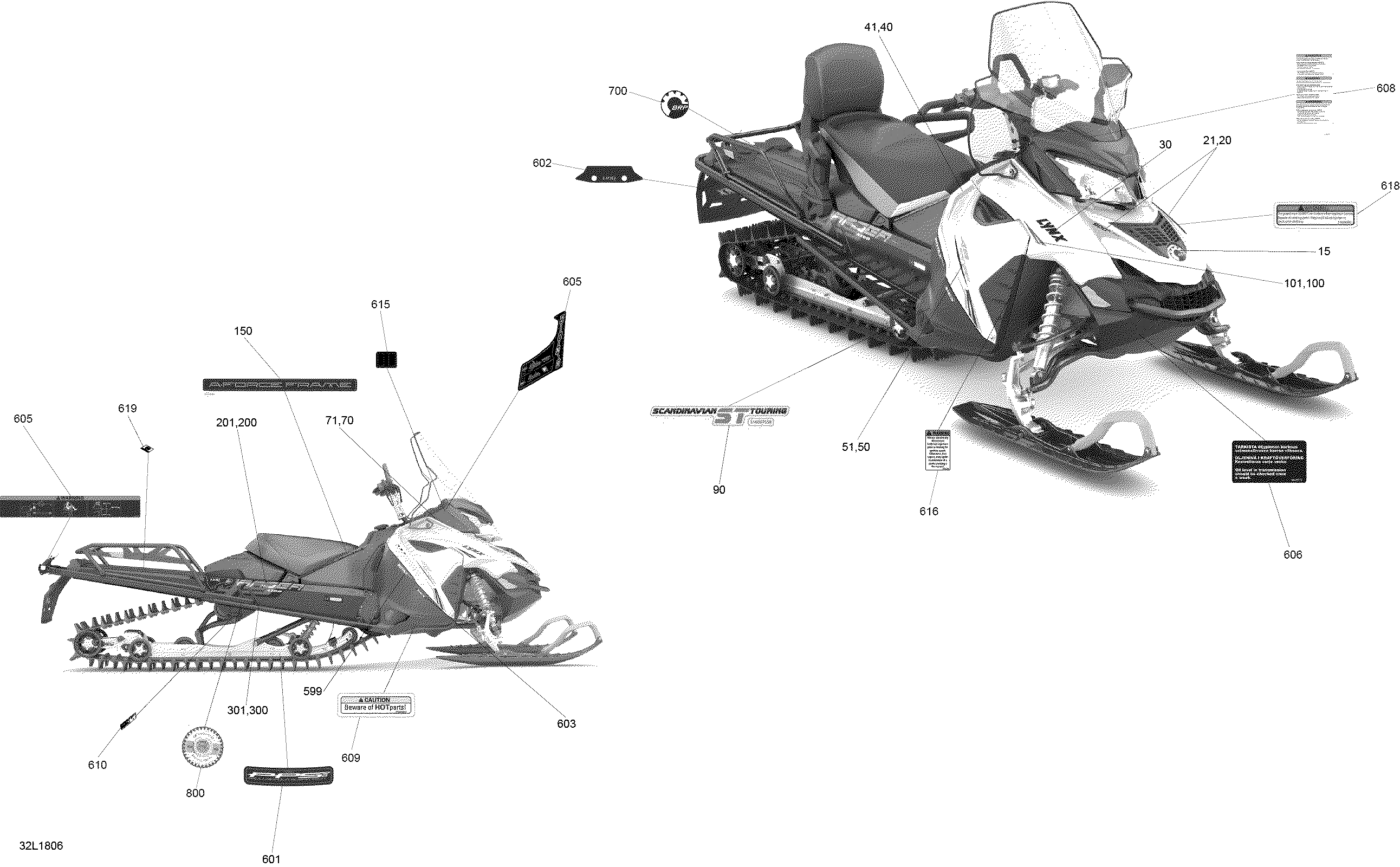 Схема узла: Decals 49 Ranger - 600HO E-TEC
