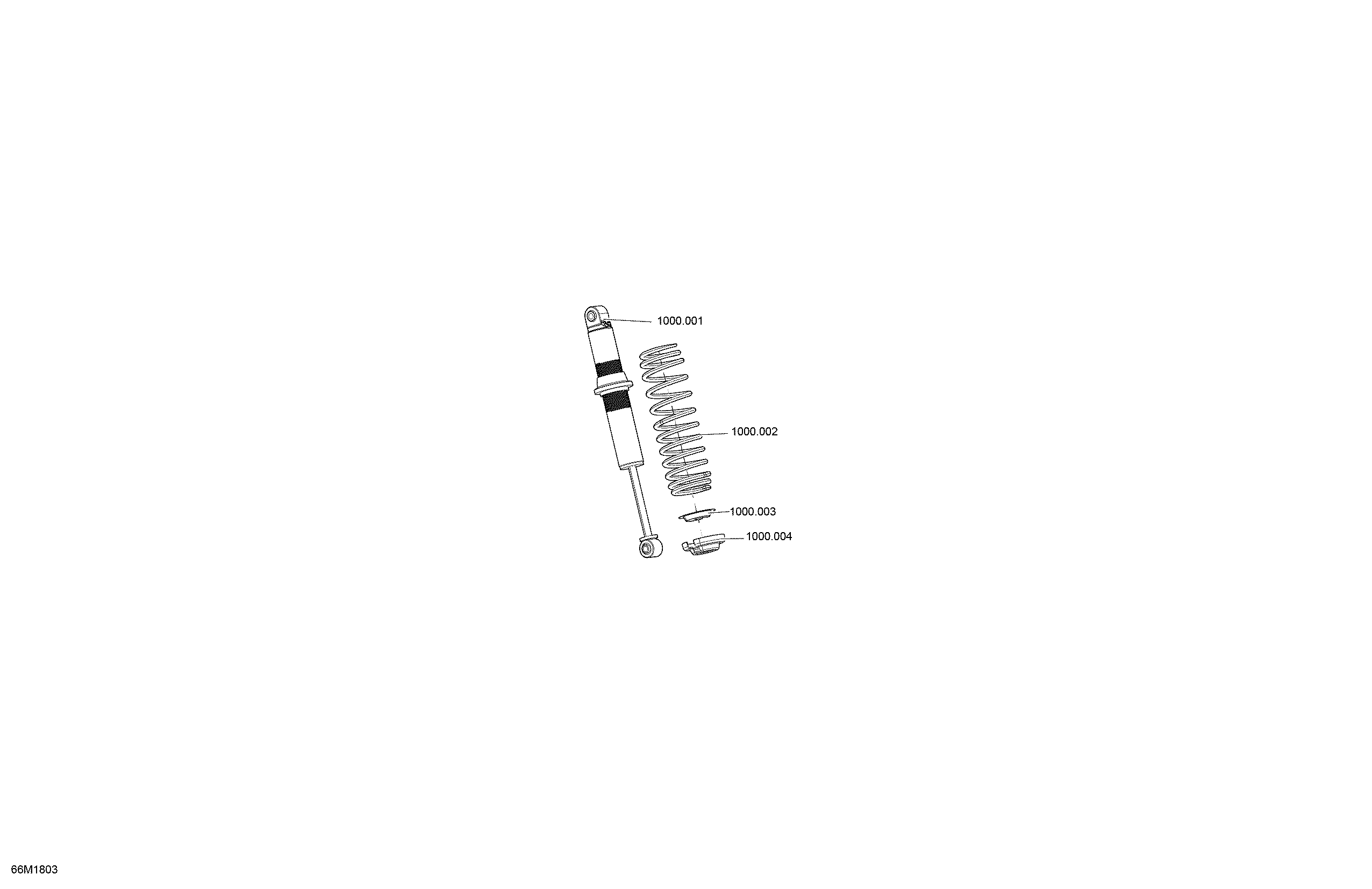 Front Shocks MXZ - 600HO E-TEC - Package Blizzard