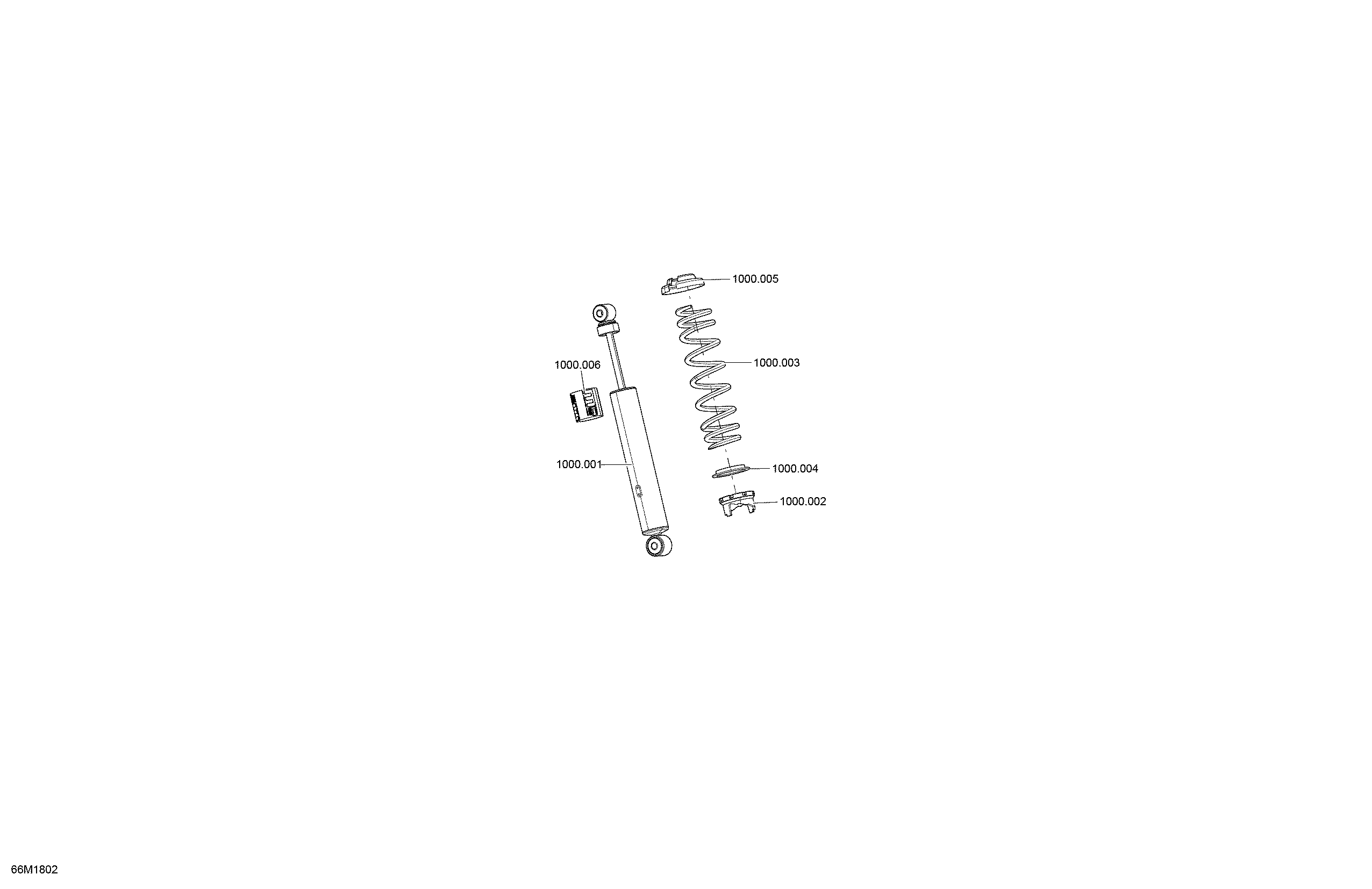 Front Shocks Renegade - 600HO E-TEC - 600 CARB - Package Sport