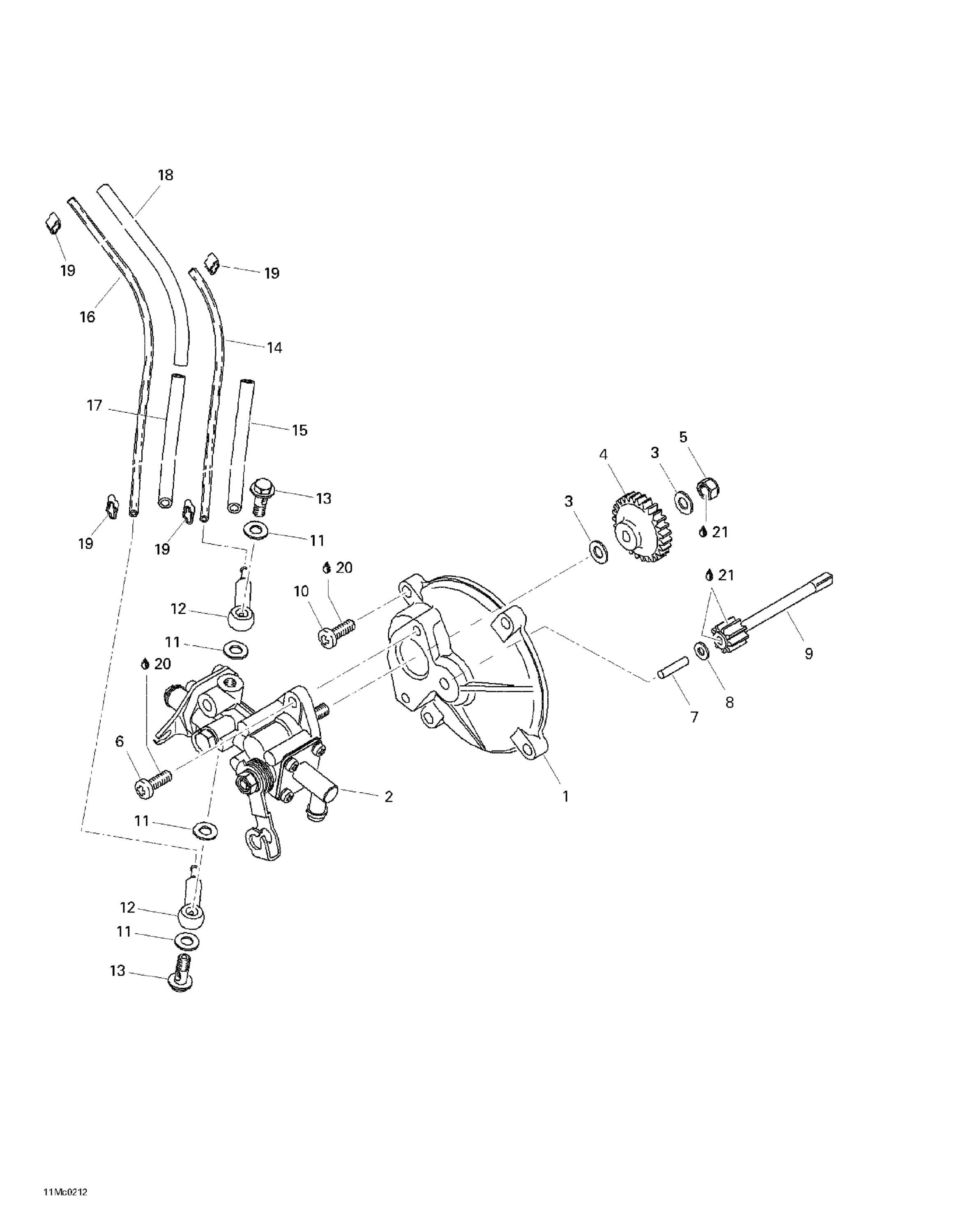 Схема узла: Oil Injection System
