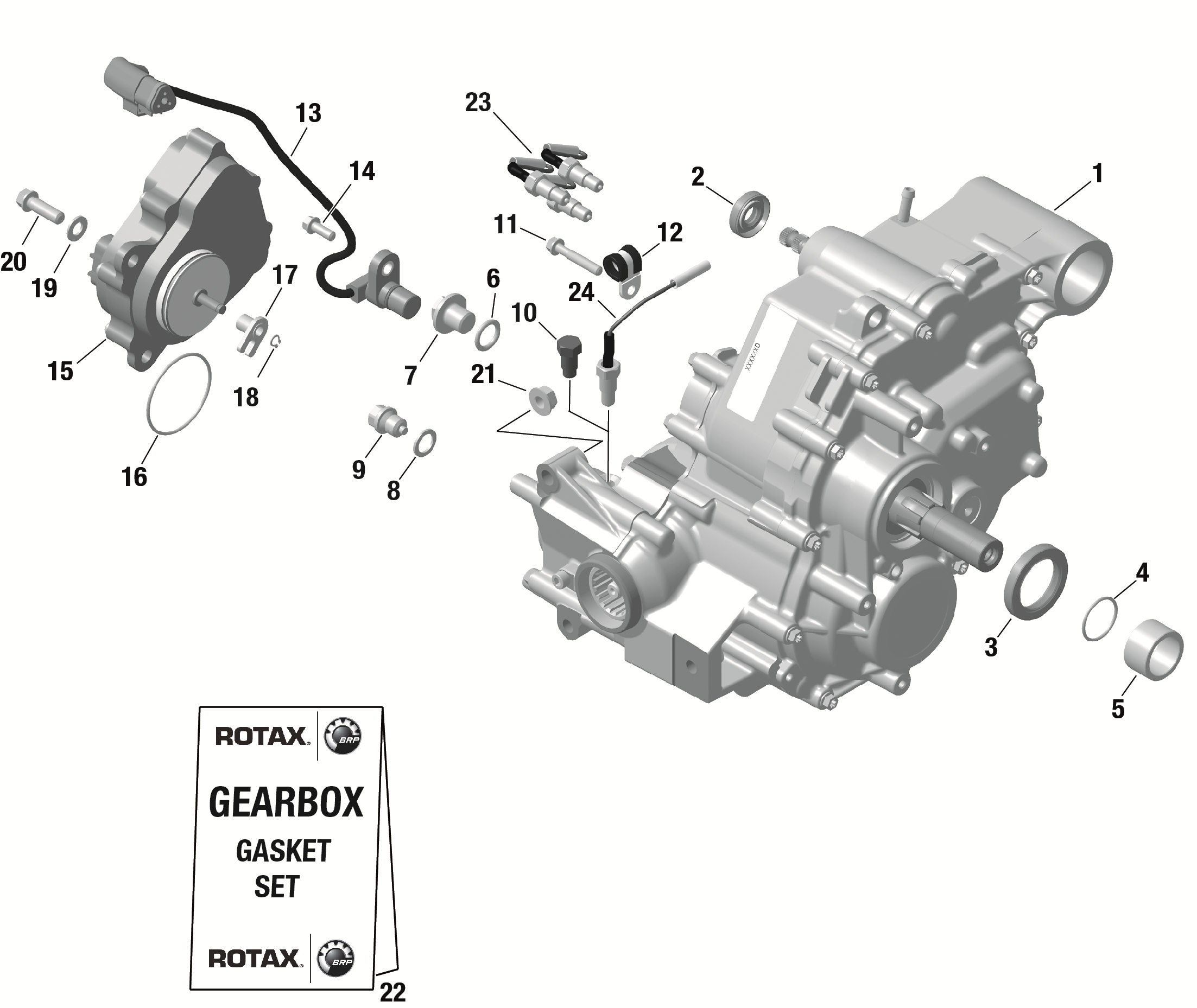 ROTAX - GEARBOX ASSY