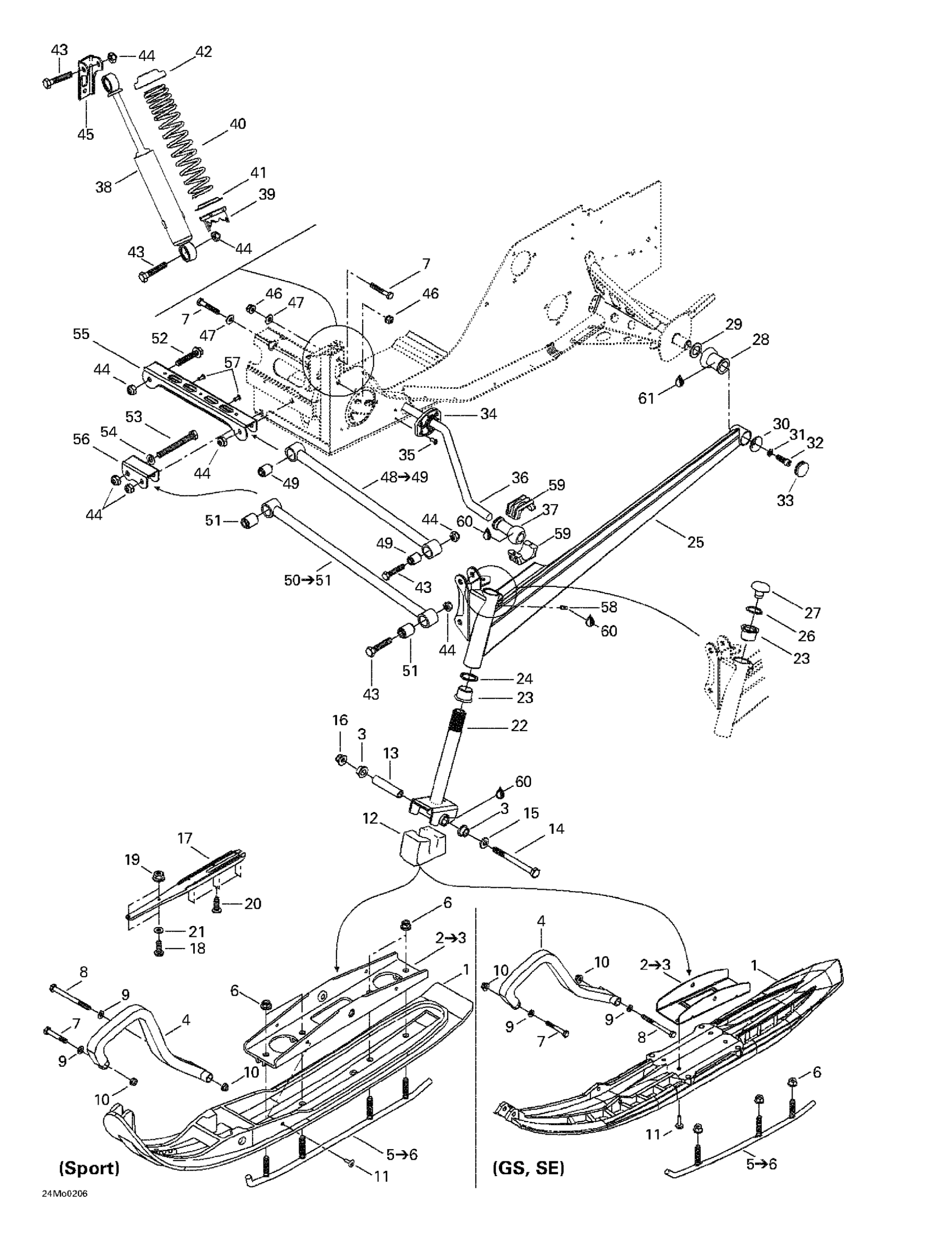 Front Suspension And Ski