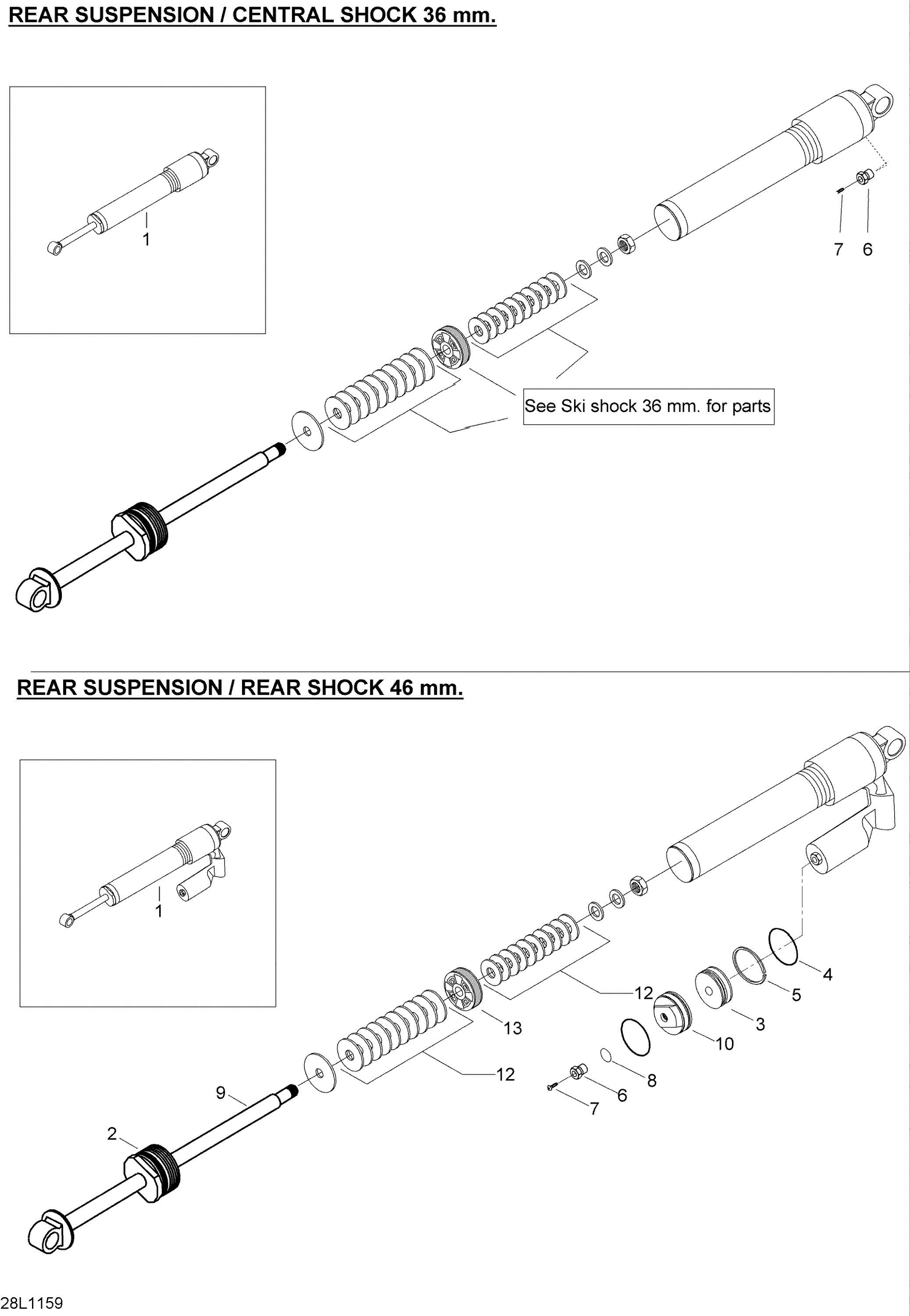 Схема узла: Take Apart Shock rear