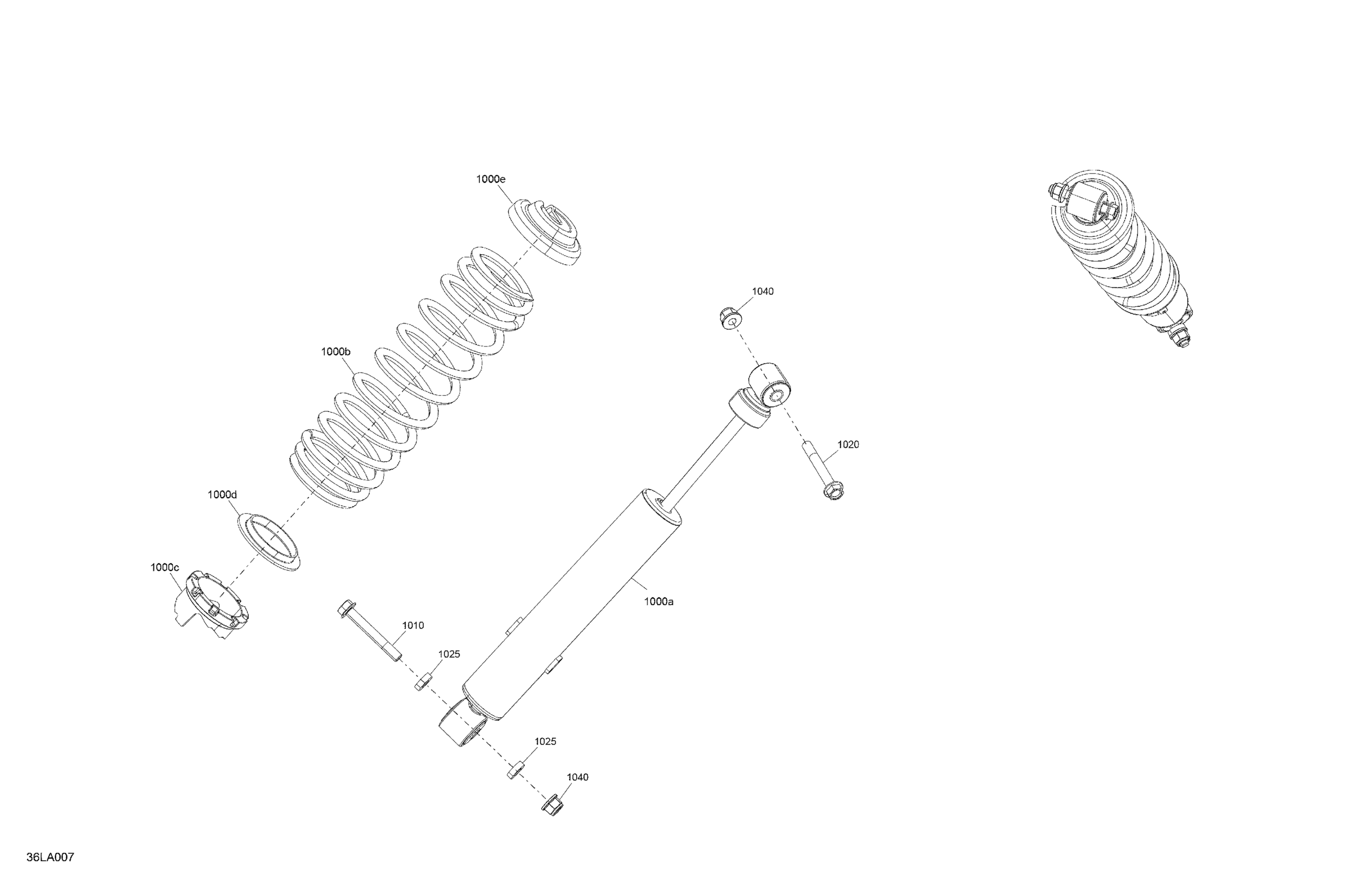 Схема узла: Suspension - Front Shocks