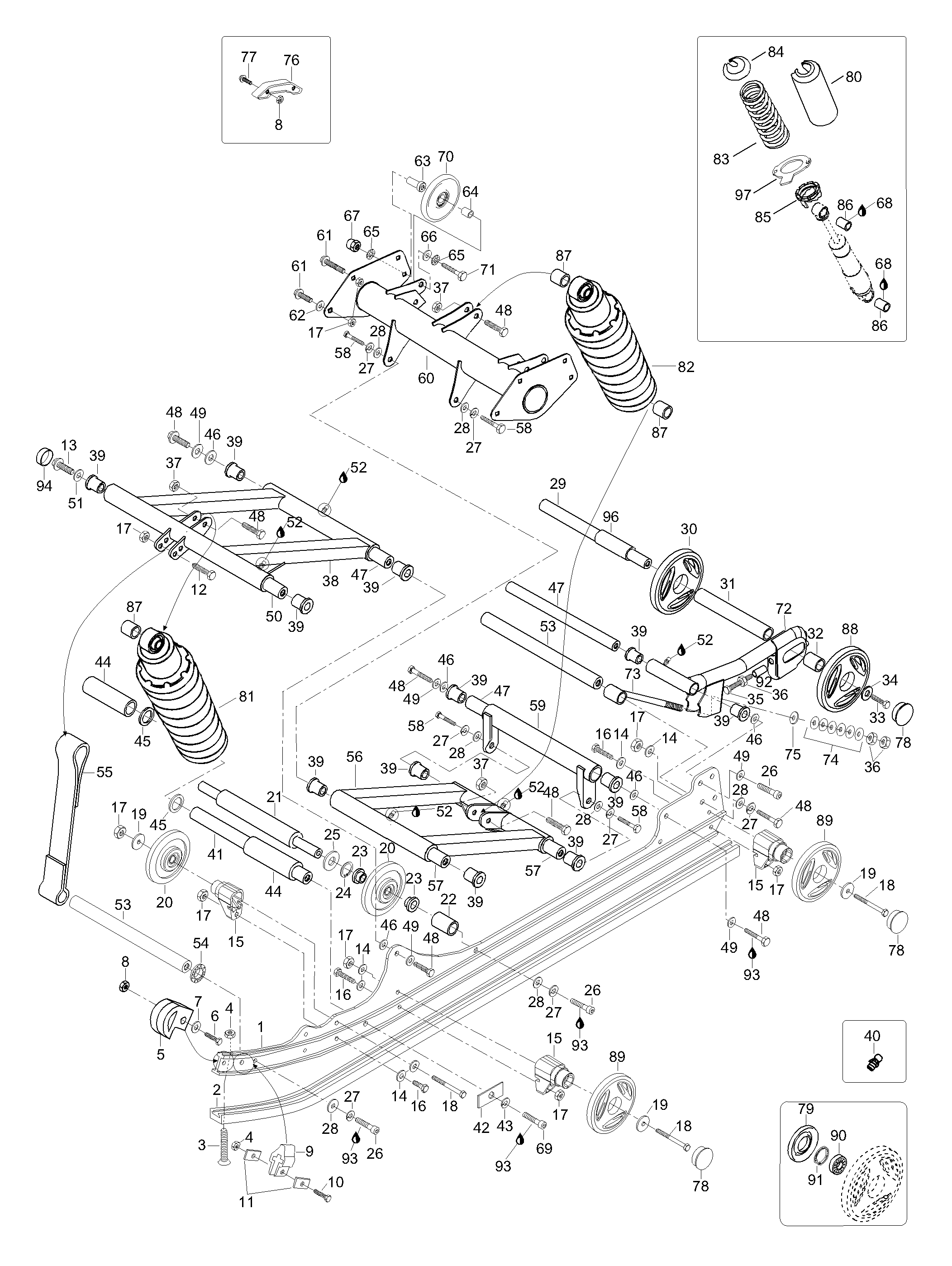 Схема узла: Rear Suspension