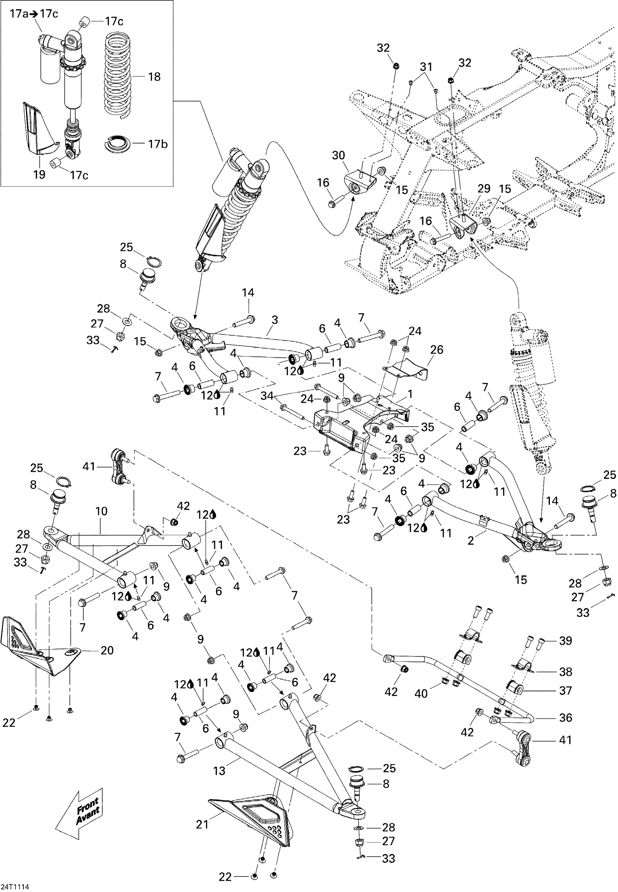 Схема узла: Front Suspension