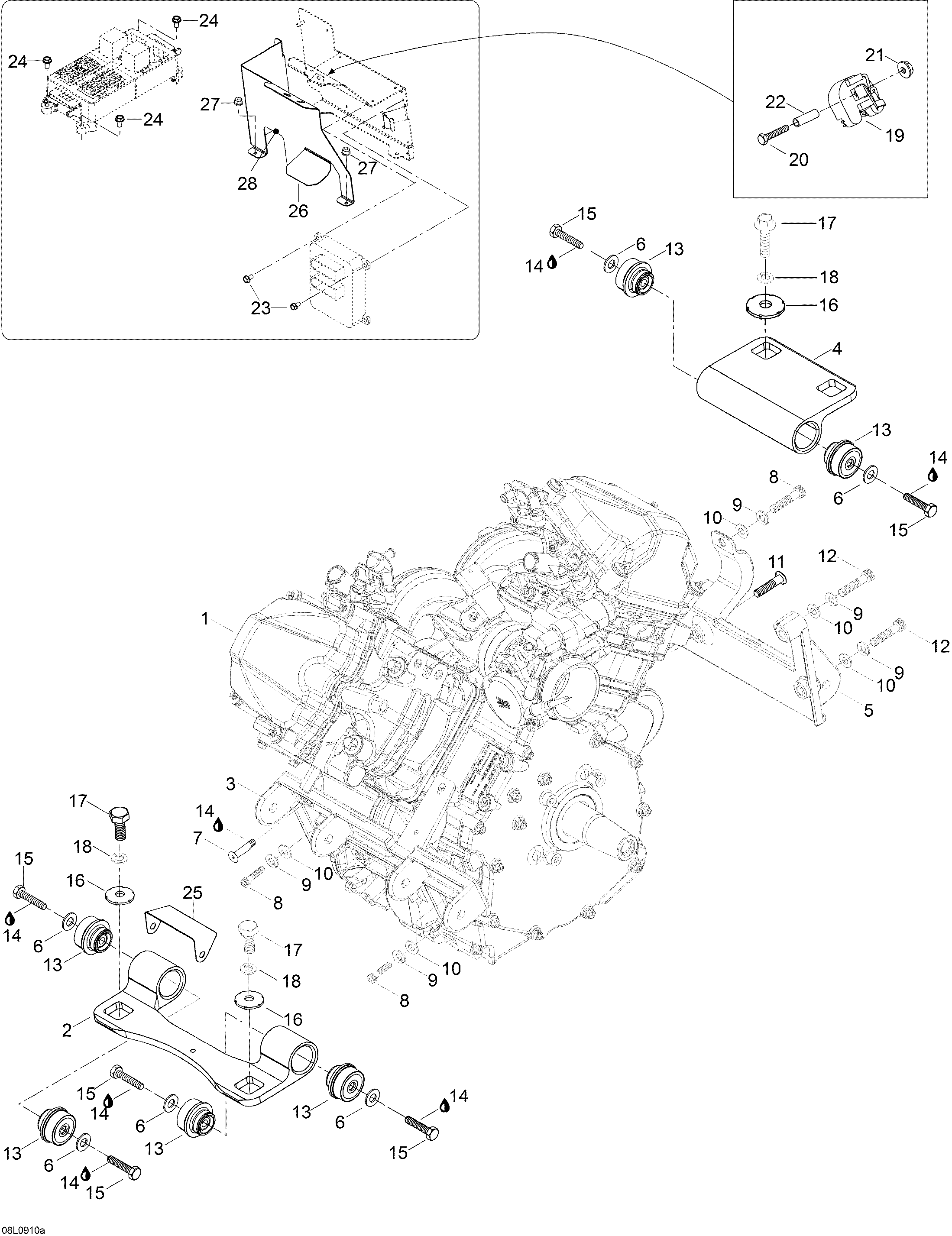 Engine And Engine Support