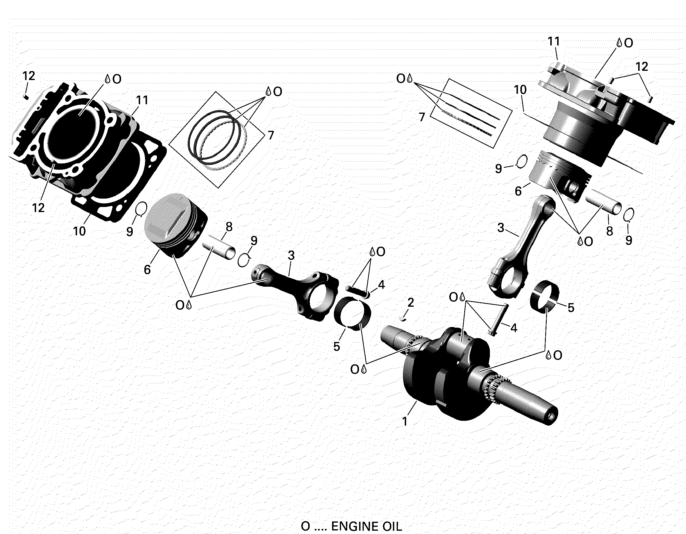 ROTAX - Crankshaft, Piston And Cylinder
