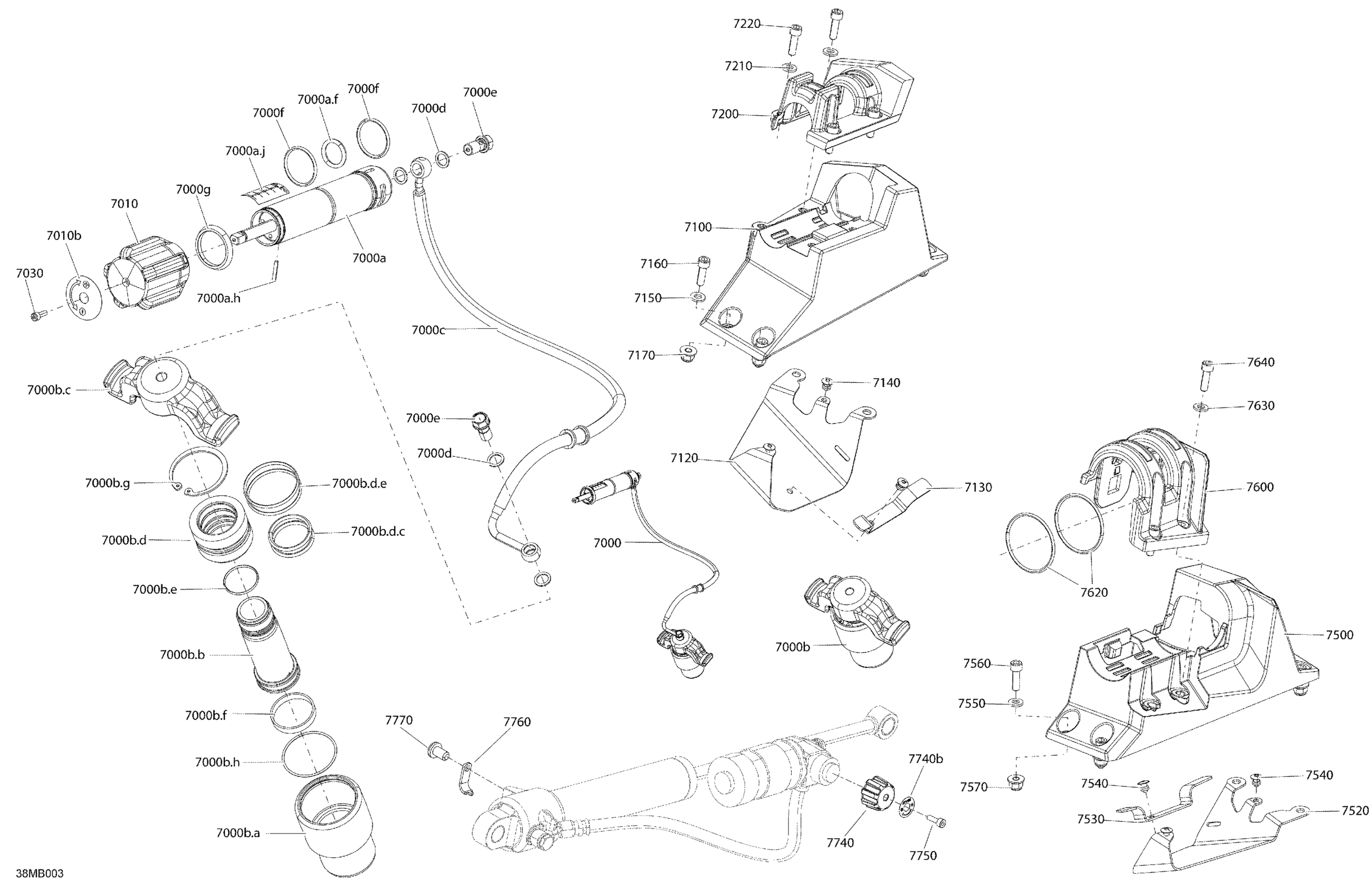 Схема узла: Suspension - QAS - Quick Adjustment