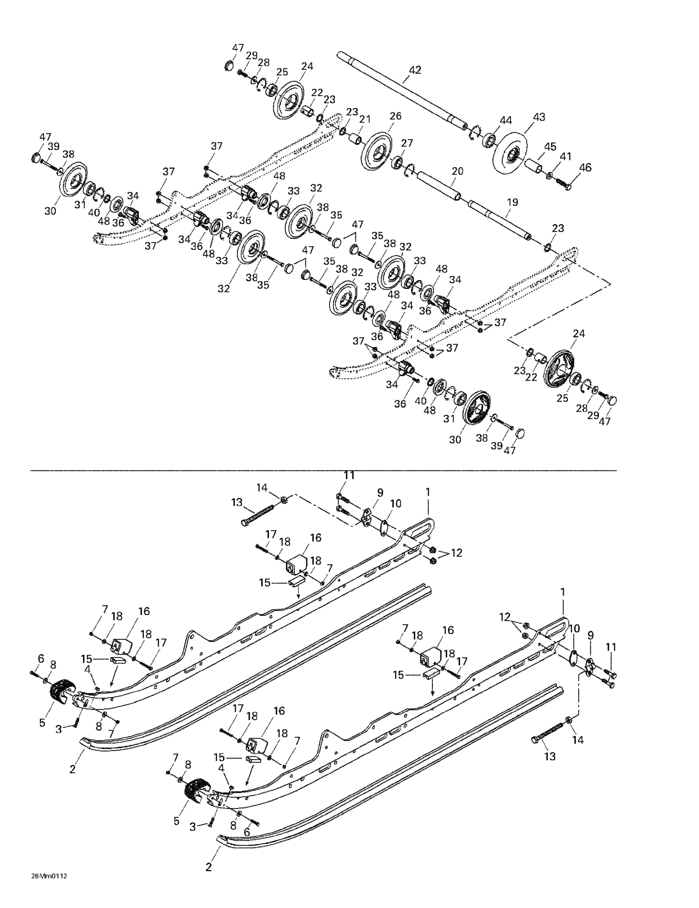 Схема узла: Rear Suspension
