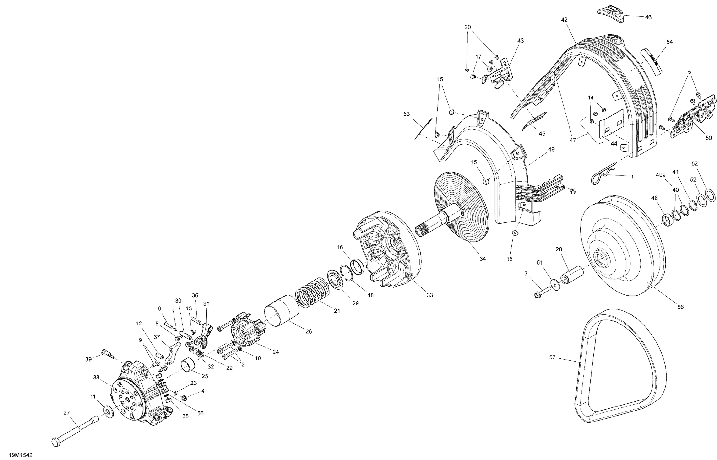 Схема узла: Pulley System _19M1542