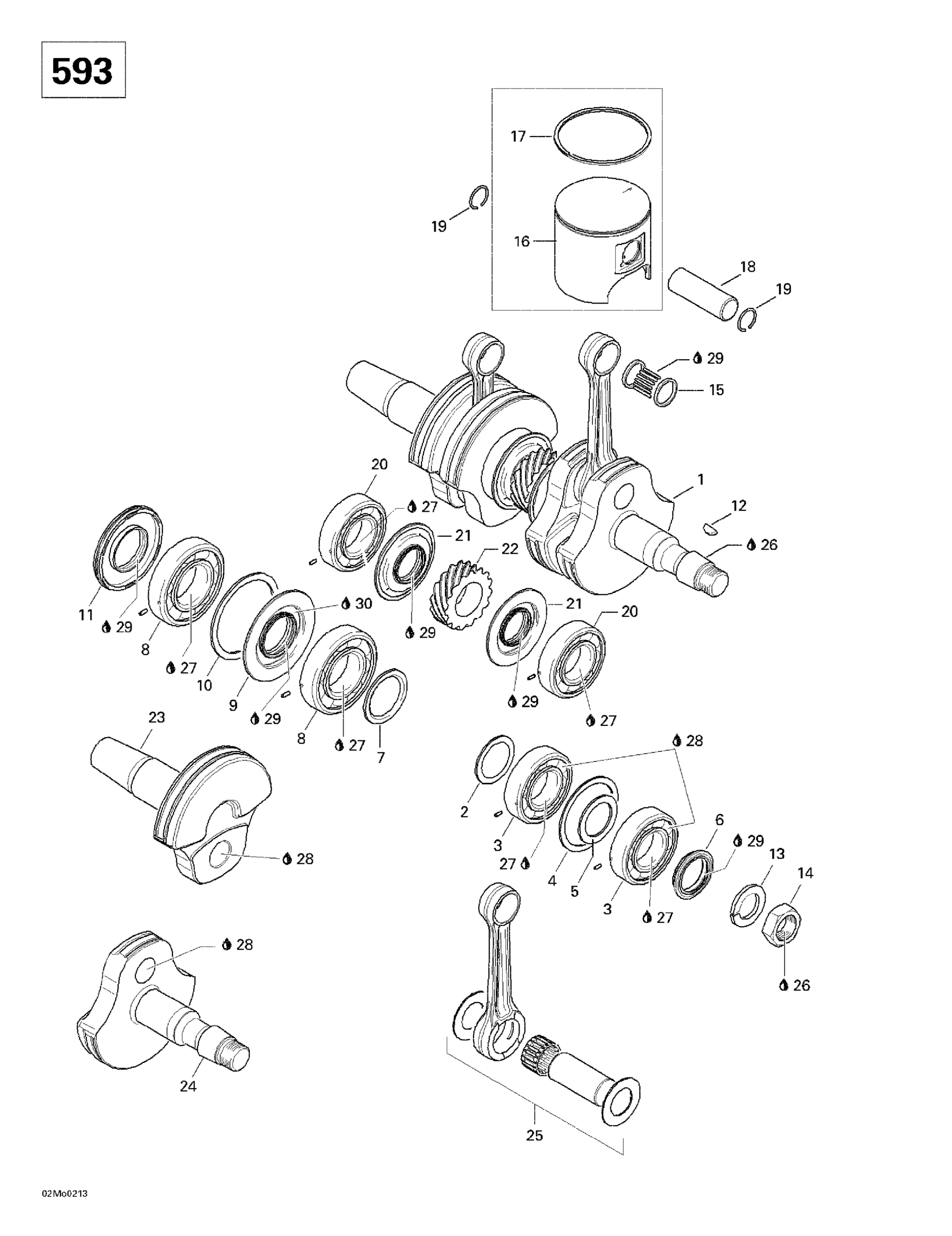 Crankshaft And Pistons (593)